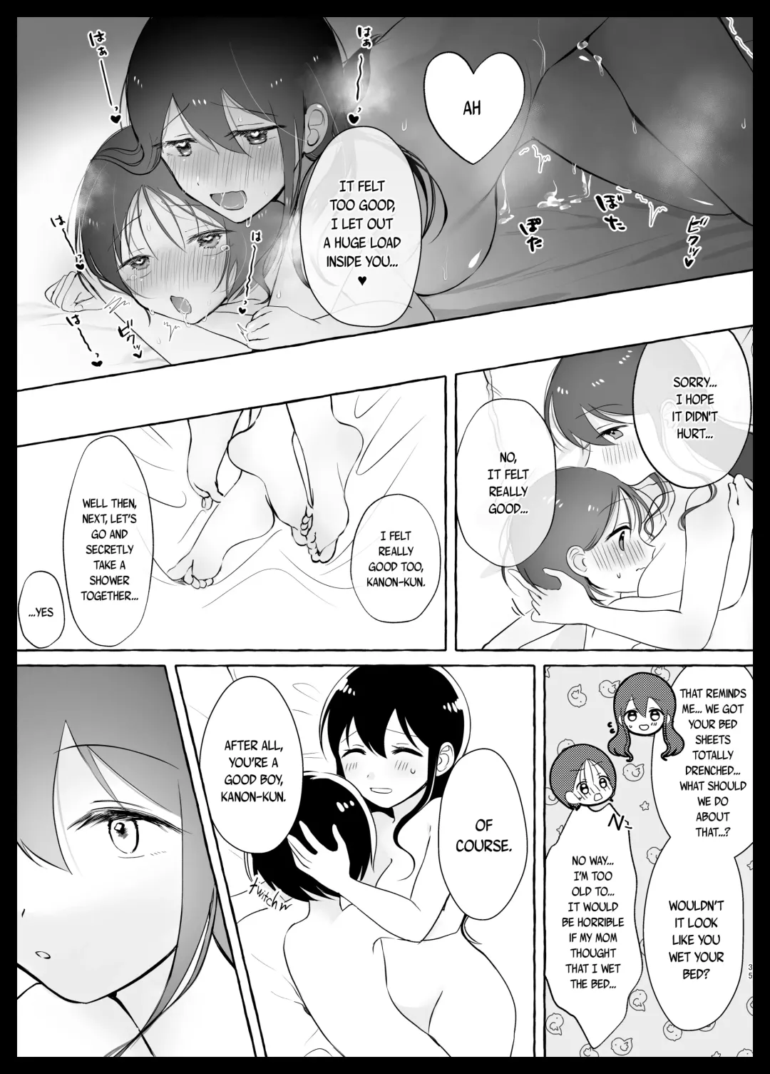 [Sayaka] Iiko ni Naritai Kanon-kun | Kanon-kun wants to be a Good Boy Fhentai - Page 34
