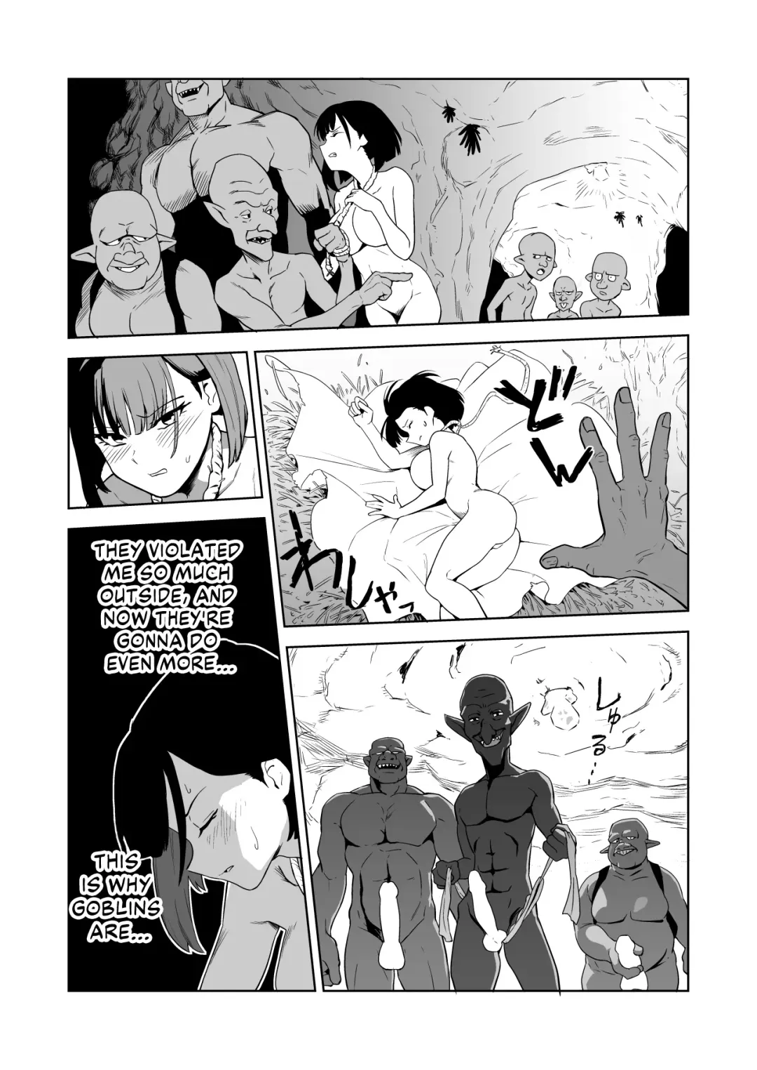 [Yamabatake] Zako-kan Nerai no Do-M Onna Kishi ga Hontou ni Goblin Dorei ni Sareru Hanashi Zenpen | The Story of How a Masochistic Female Knight Looking to Get Gangbanged by Weaklings Became a Goblin Slave for Real; Part 1 Fhentai - Page 19