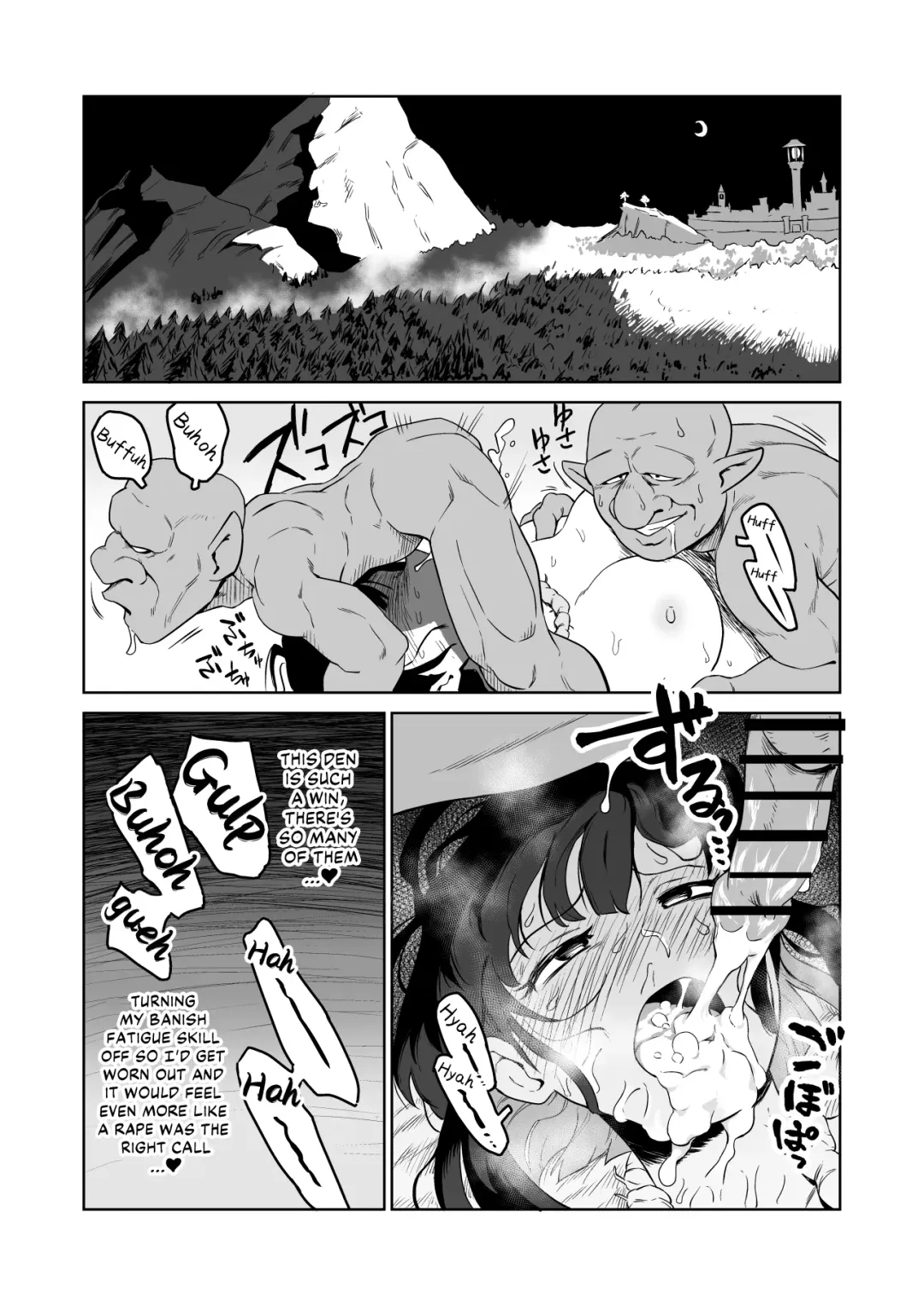 [Yamabatake] Zako-kan Nerai no Do-M Onna Kishi ga Hontou ni Goblin Dorei ni Sareru Hanashi Zenpen | The Story of How a Masochistic Female Knight Looking to Get Gangbanged by Weaklings Became a Goblin Slave for Real; Part 1 Fhentai - Page 45