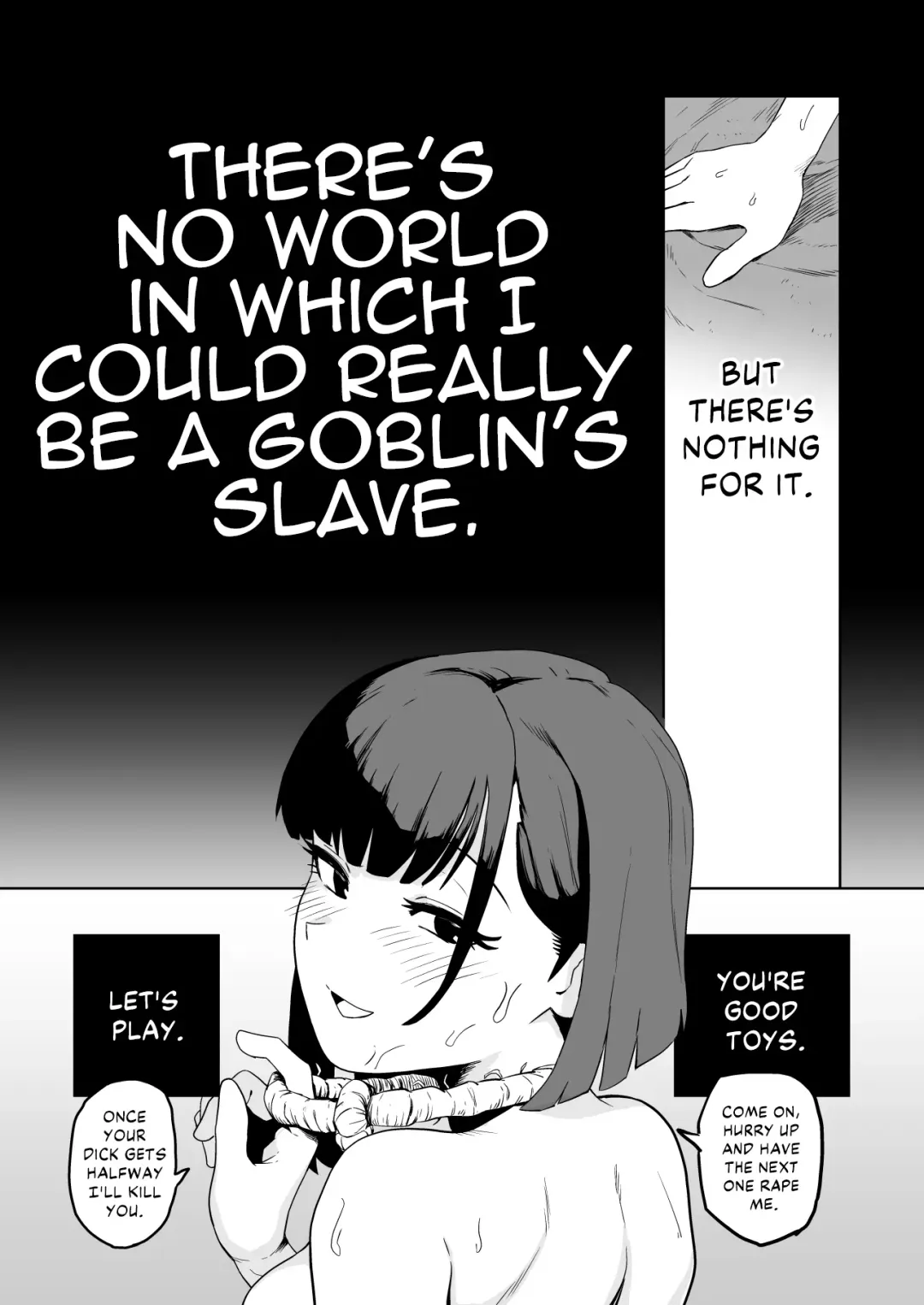 [Yamabatake] Zako-kan Nerai no Do-M Onna Kishi ga Hontou ni Goblin Dorei ni Sareru Hanashi Zenpen | The Story of How a Masochistic Female Knight Looking to Get Gangbanged by Weaklings Became a Goblin Slave for Real; Part 1 Fhentai - Page 48