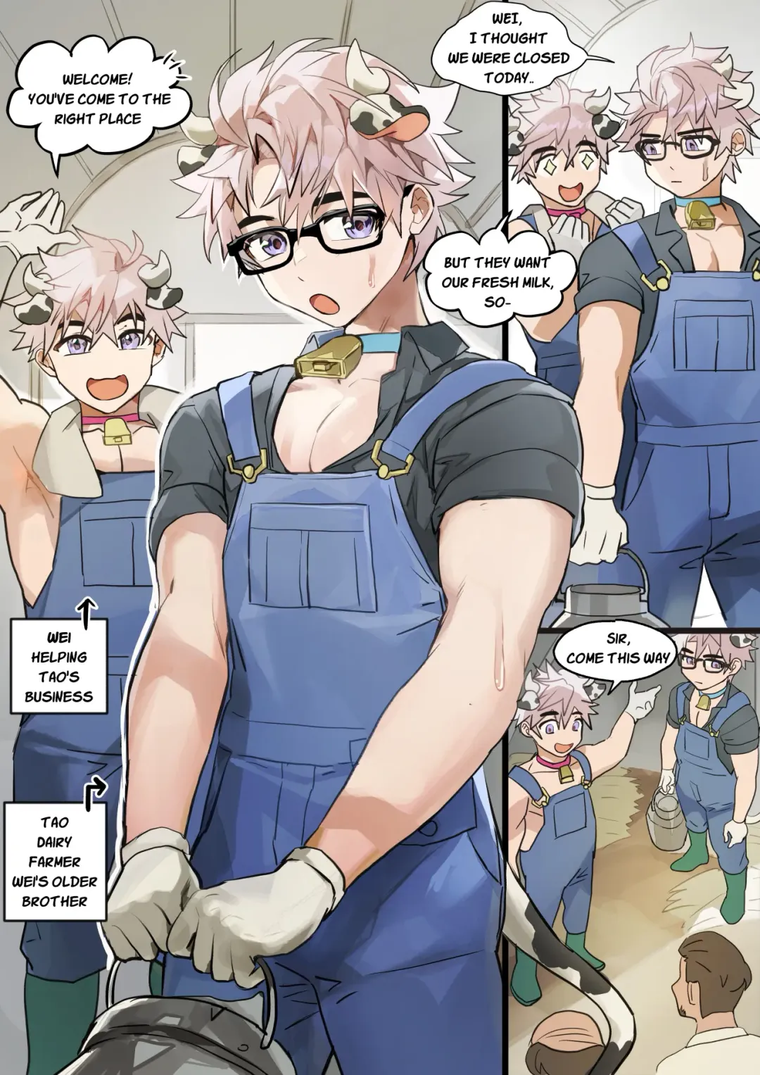 [Takk] Dairy Farmers Wei And Tao Fhentai - Page 1