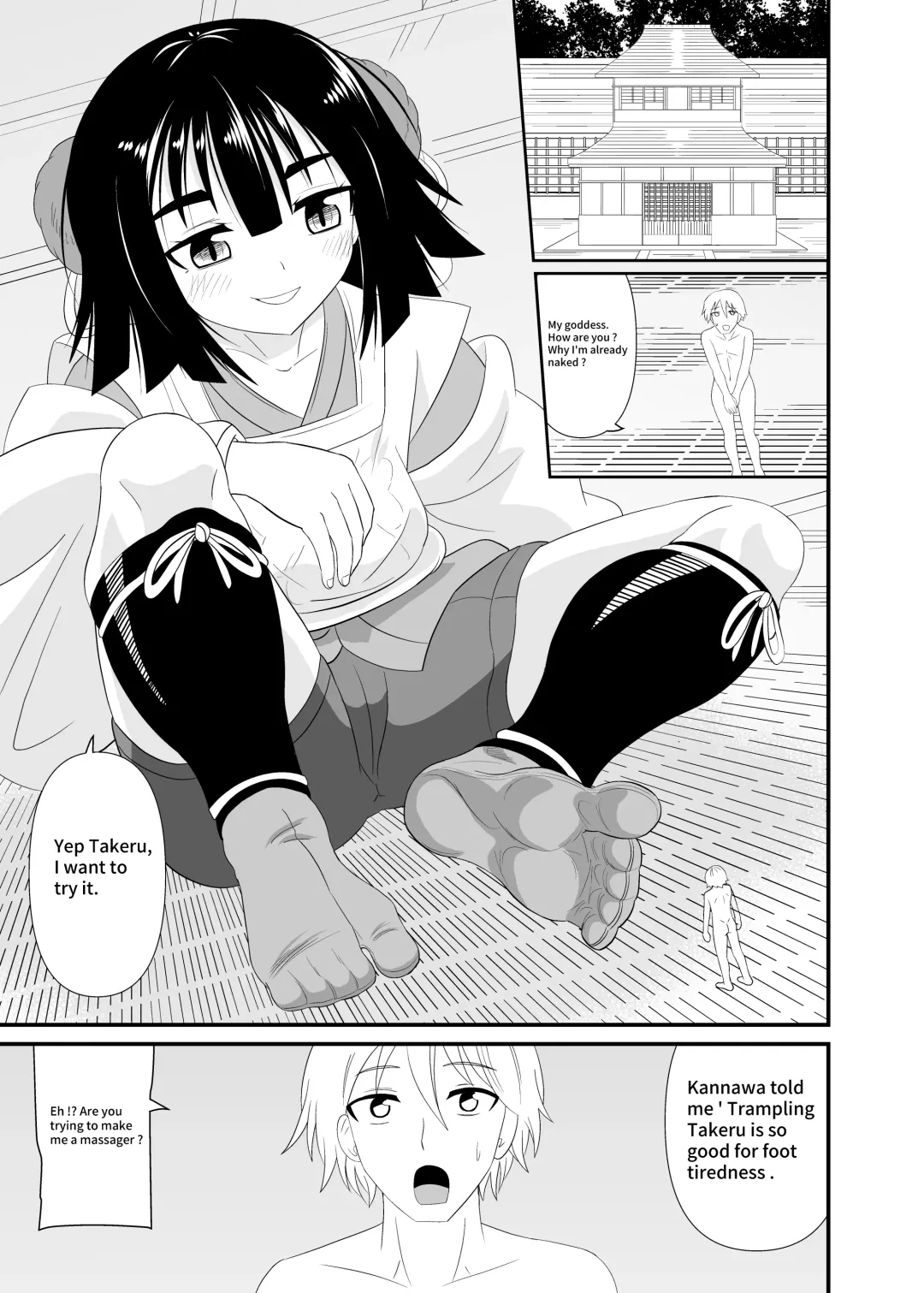 [Shivharu] Hebigami-sama ni Fumareru | Trampled by Myouban-sama Fhentai - Page 2