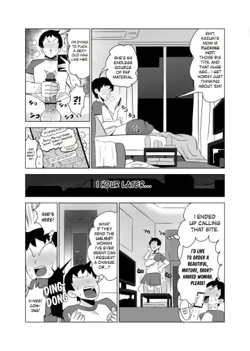 [Shamidou Maichimonji] Tomodachi no Hahaoya wa Bakunyuu DeliHeal-jou | My Friend's Mother Is a Big-Breasted Call Girl Fhentai - Page 4