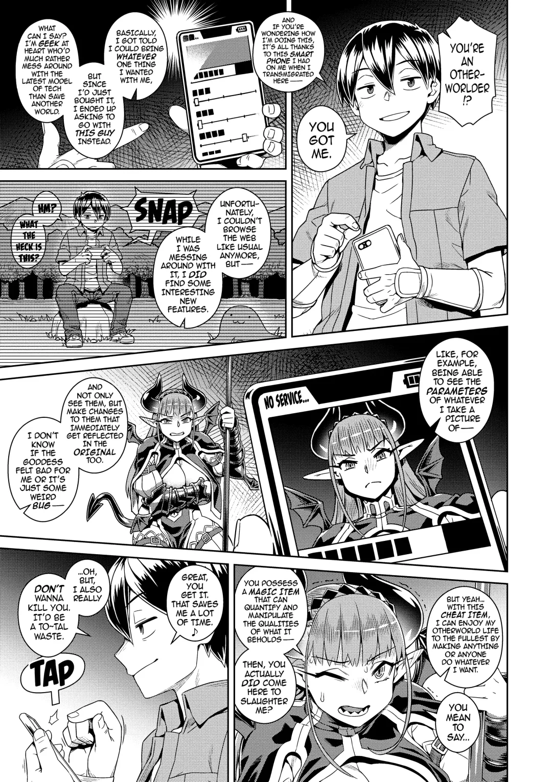 [Kousuke] Ero Smapho de Maou (Last Boss) Kouryaku | Defeating the Demon Lord (Last Boss) with a Lewd Smart Phone (decensored) Fhentai - Page 5
