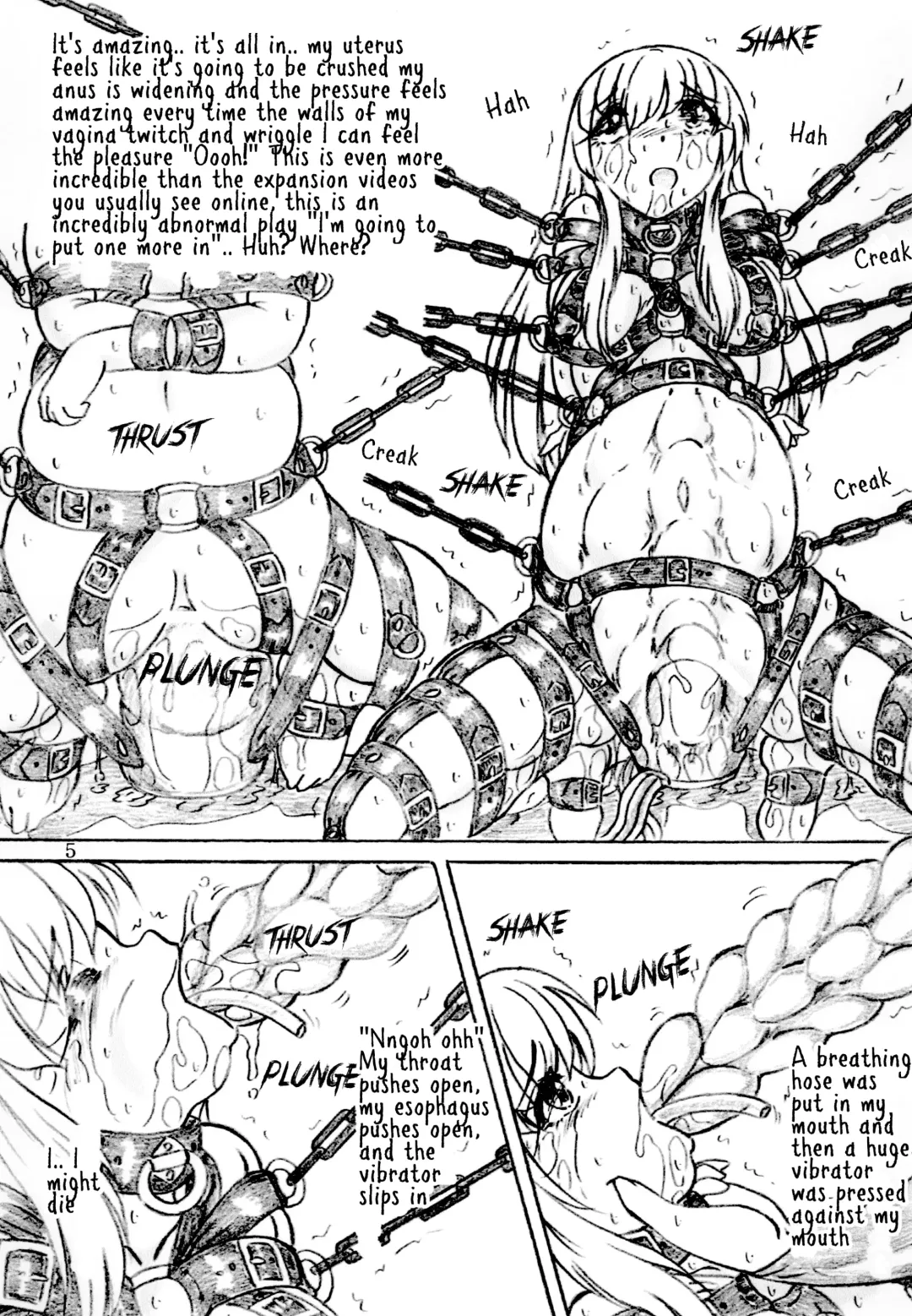 [Sumomo Ex] Joshidai nama zenshin kōsoku naizō kakuchō kyōsei zetchō | College girl fully restrained internal organs expanded forced to climax Fhentai.net - Page 5