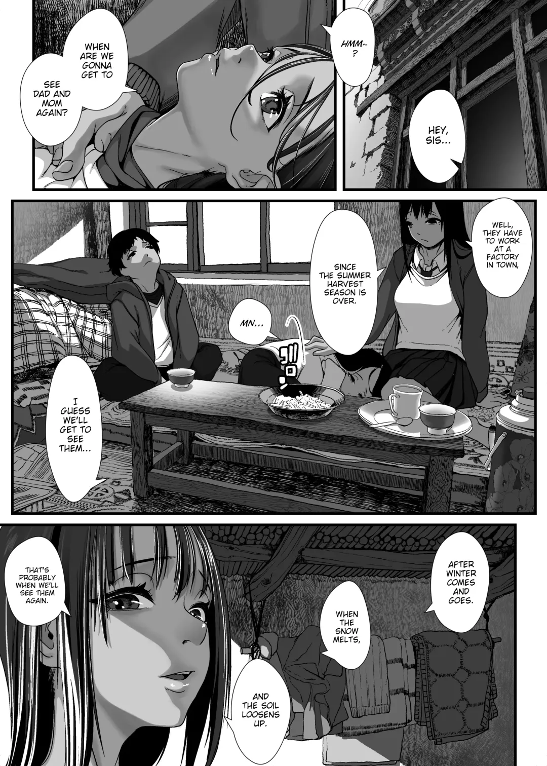 [Numata Shizumu] Asia no Hinkon Kazoku ga Kinshin Sex Ero Douga de Kuitsunaideita Hanashi | The Story of a Poor Asian Family that has to sell Incest Sex Tapes to survive Fhentai - Page 11