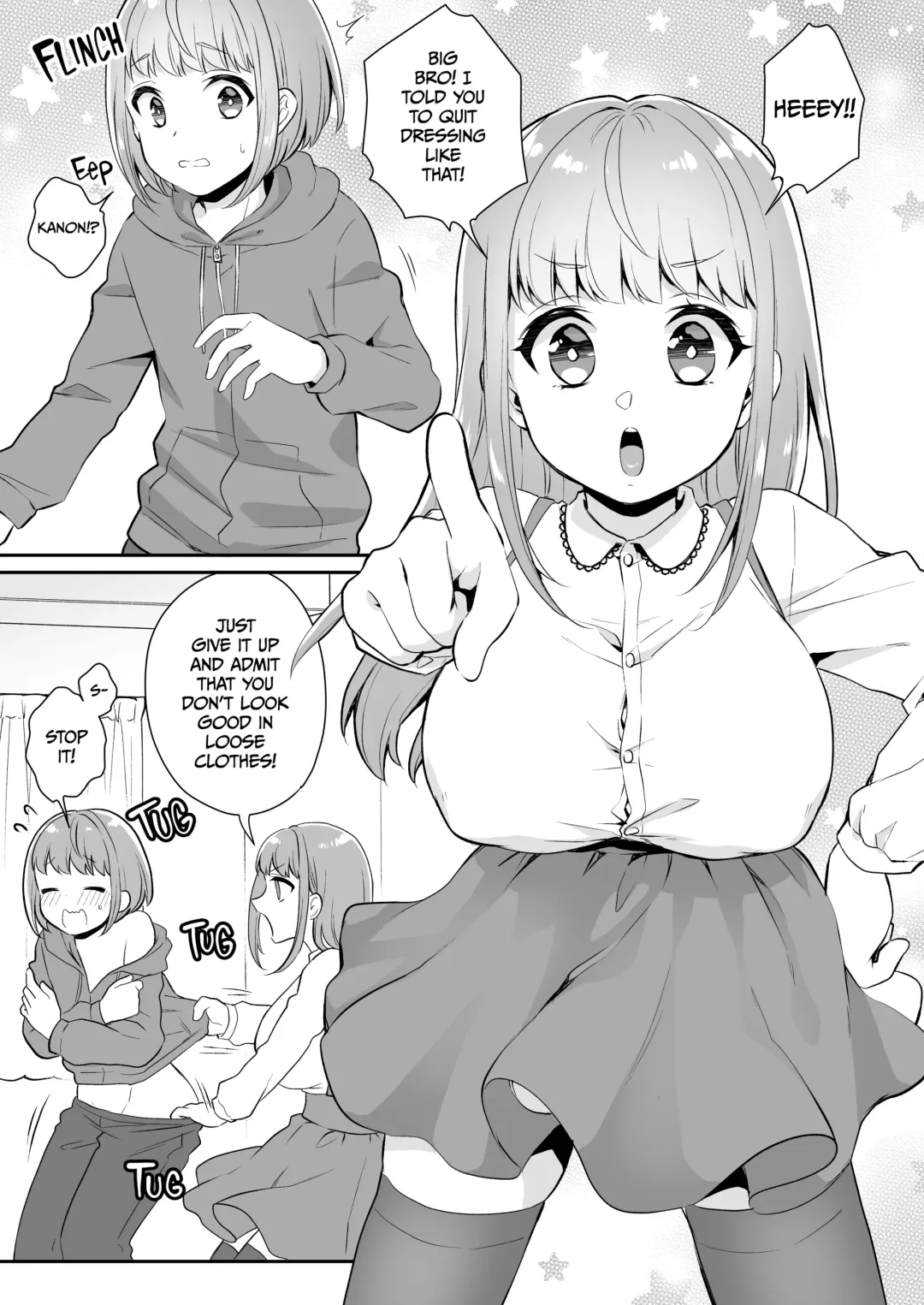 [Binto] Huge Little Sis, Tiny Big Bro Fhentai.net - Page 3