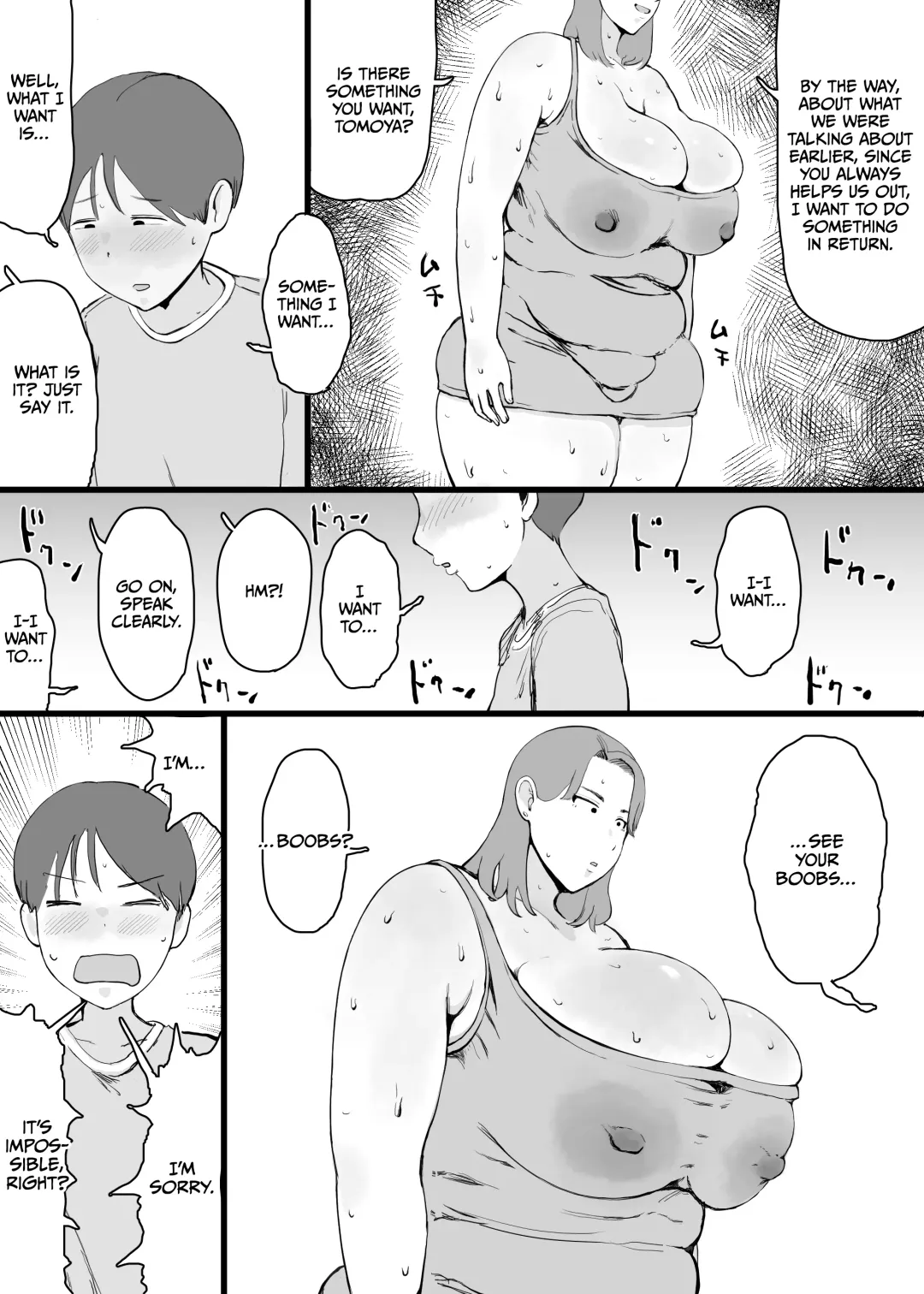 [Gumi Chocolate Pine] Tomodachi no Okaa-san ni "Oppai o Mitai" to Onegai Shitara... Fhentai - Page 6