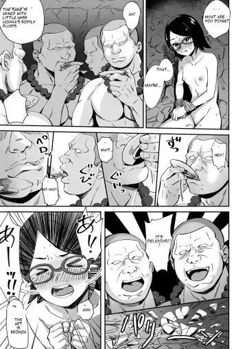 [Silver Dog] Sarada-chan no Chakra o Fuuin Shite Shugyou to Itsuwari Eroi Koto o suru Hon | A book about training and tricking Sarada-chan, who had her chakra sealed, into doing erotic things Fhentai.net - Page 15