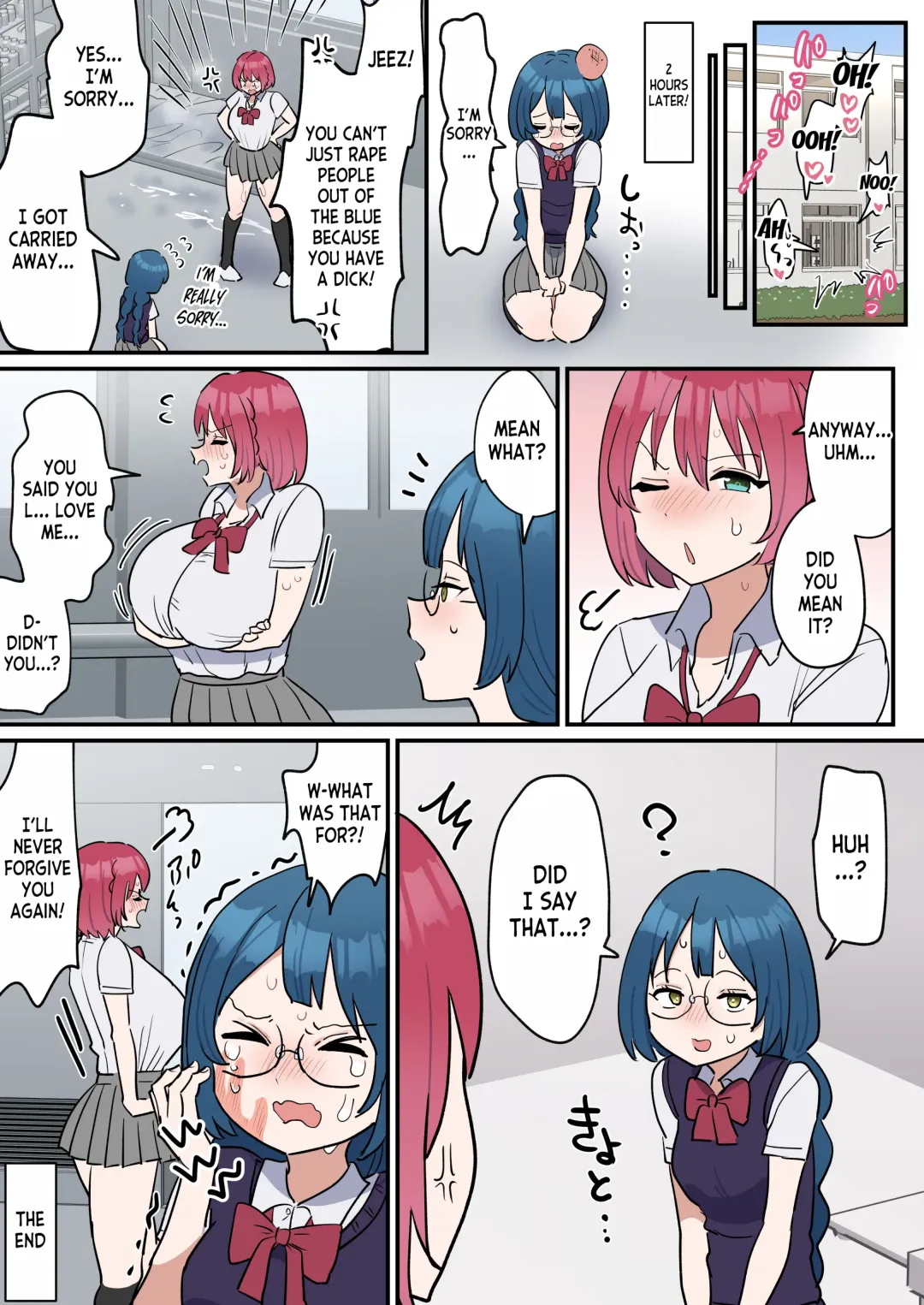 [Fence 14] Totsuzen Chinpo ga Haete Shimatta Majime Joshi, Tomodachi to Koubi Suru | The Serious girl Suddenly Grows a Dick and Fucks Her Friend Fhentai - Page 21