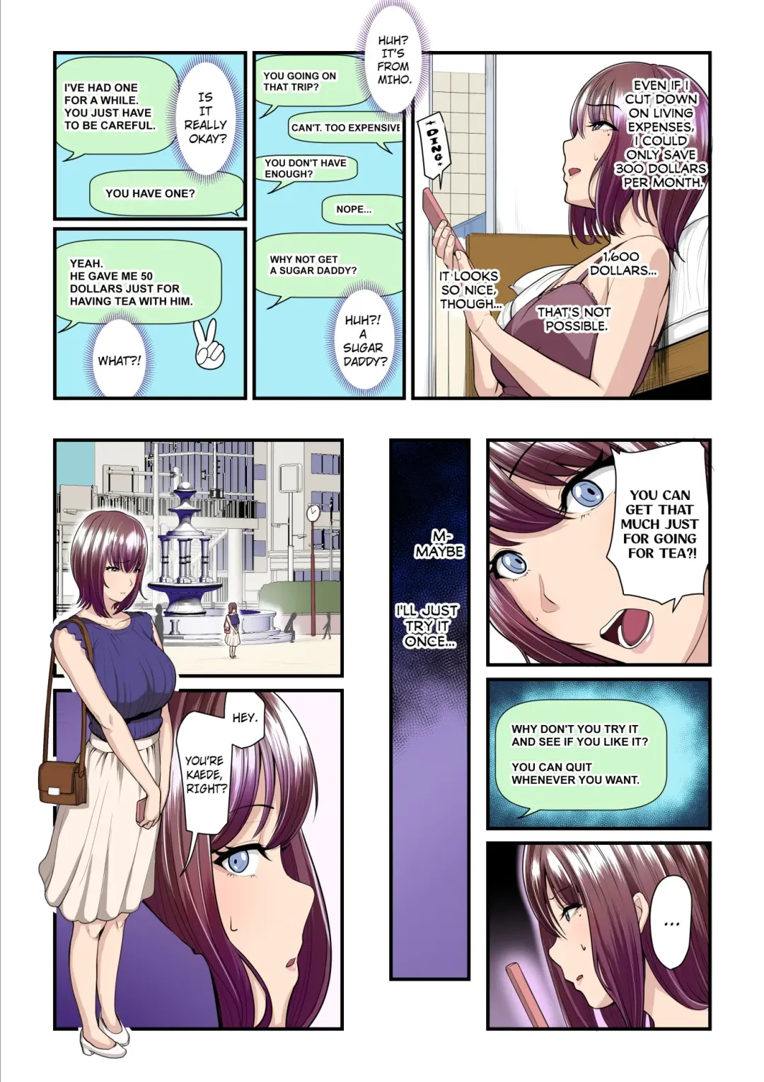 [Nizigensan] Pakokatsu Oji-san to Kaede-chan | Kaede and Her Sugar Daddy Fhentai - Page 5