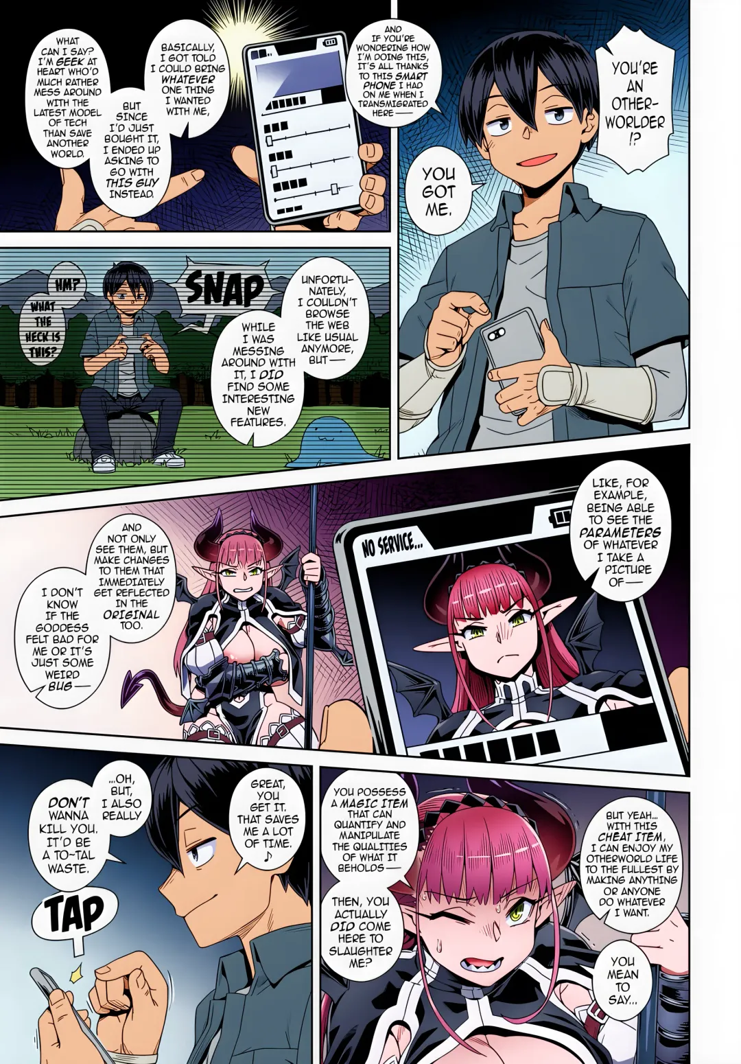 [Kousuke] Ero Smapho de Maou (Last Boss) Kouryaku | Defeating the Demon Lord (Last Boss) with a Lewd Smart Phone (uncensored) Fhentai.net - Page 5