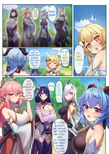 Teyvat ni Teni Shitara, Chimyaku Ijou de Minna Les ni Nacchatta | When I was Teleported to Teyvat, A Ley Line Disorder Turned Everyone into Lesbians (decensored) Fhentai.net - Page 5