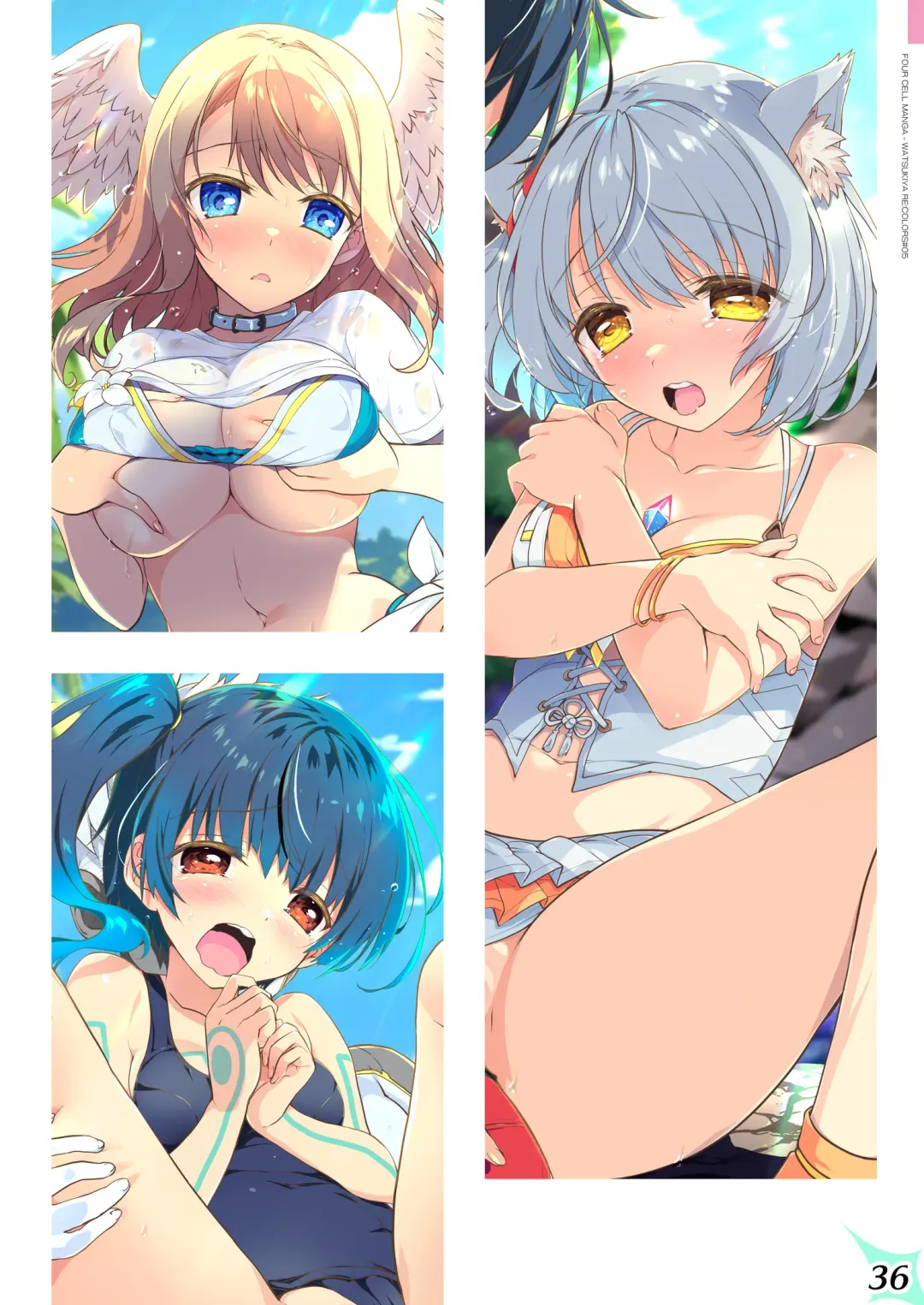 [Watsuki Rumi - Yuuki Sei] RE:COLORS!# 05 Kanojo ga Mizugi ni Kigaetara Rakuen ni Ichiban Chikai Shima!? Fhentai - Page 36