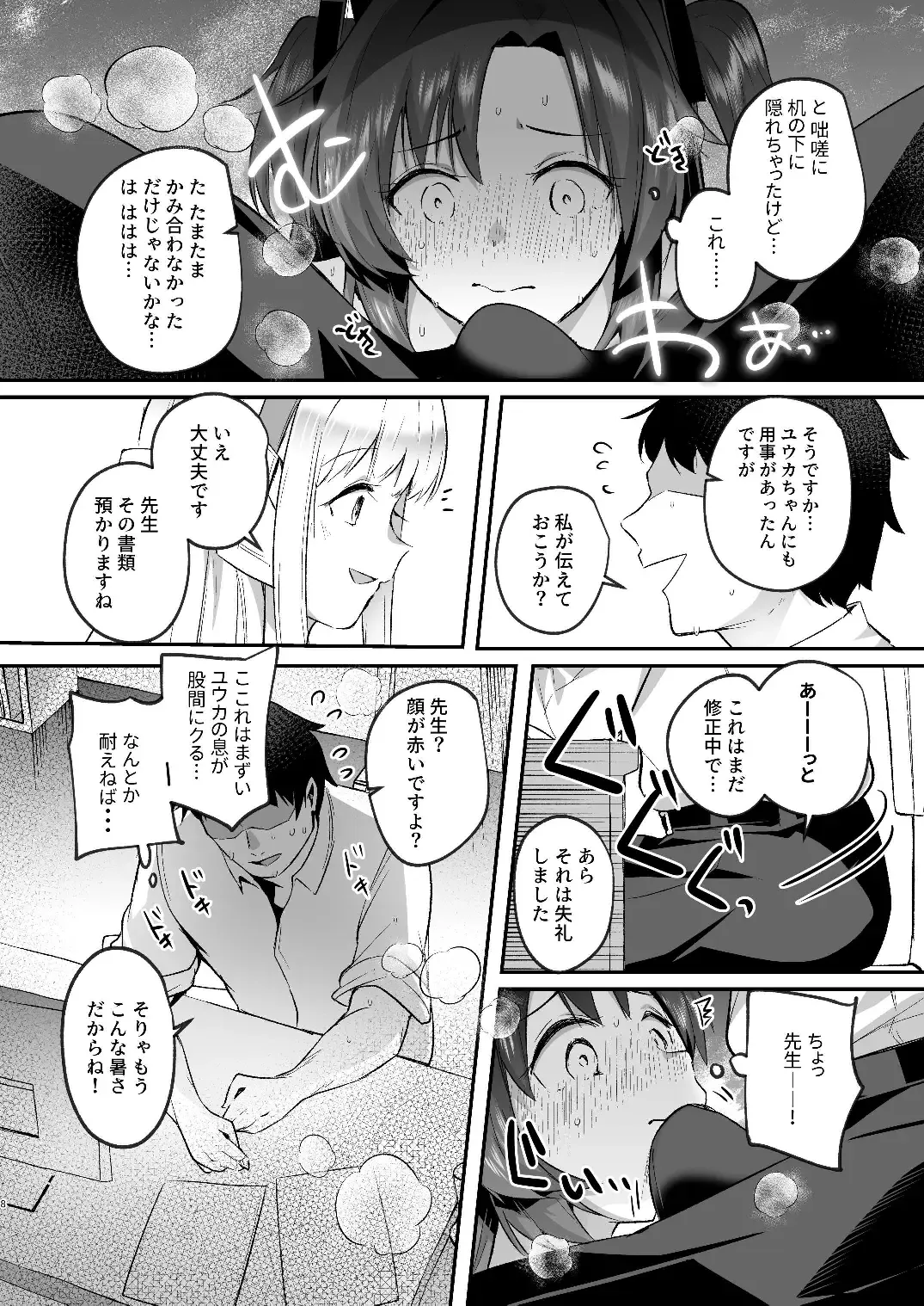 [Abi] Yuuka to Midsummer no Asedaku Office SEX Fhentai - Page 8