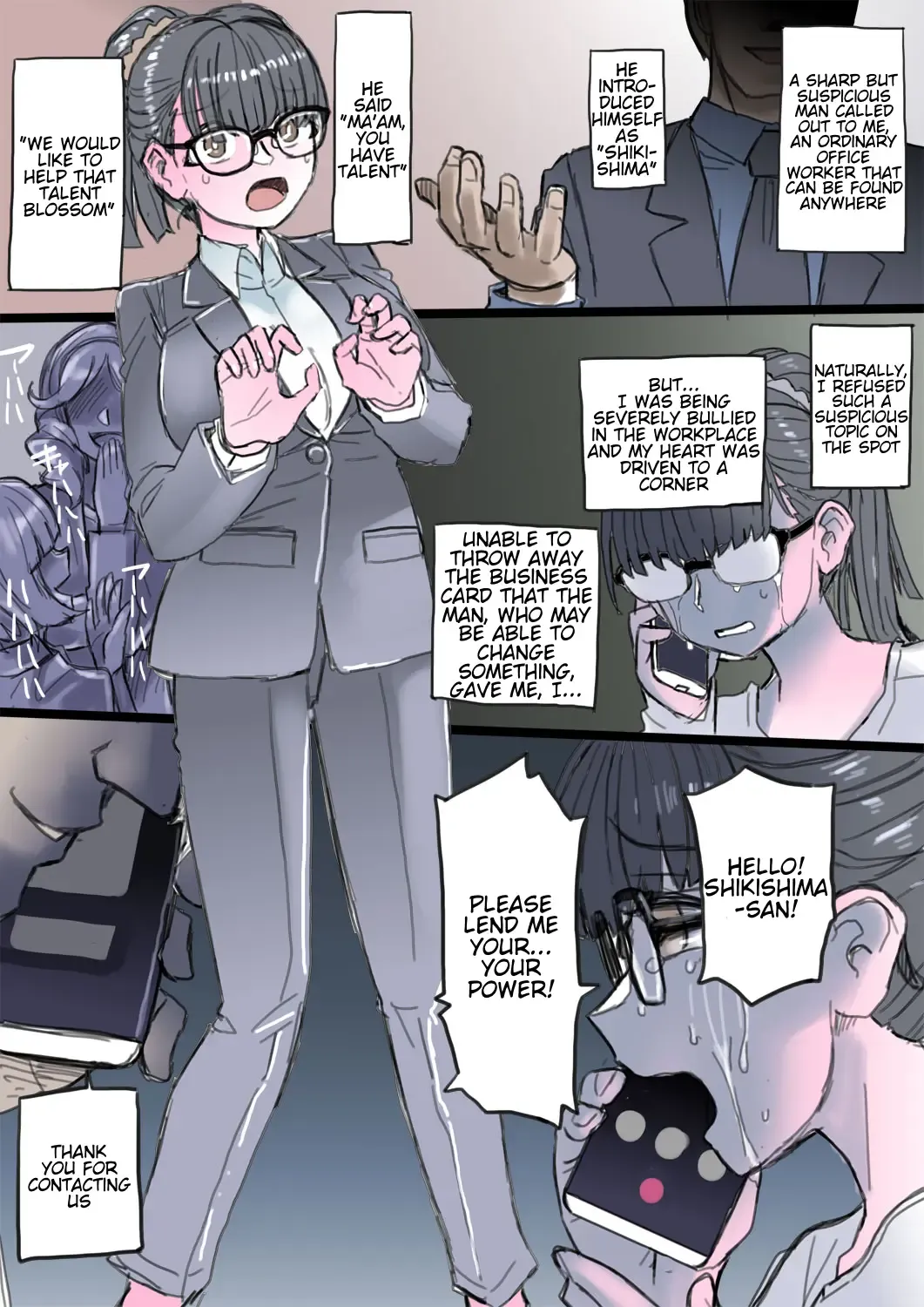 [581] The Office Lady that was Bullied is Remodelled into an Evil Cyborg Soldier and Carries Out Revenge Ch 1-2 Fhentai - Page 1