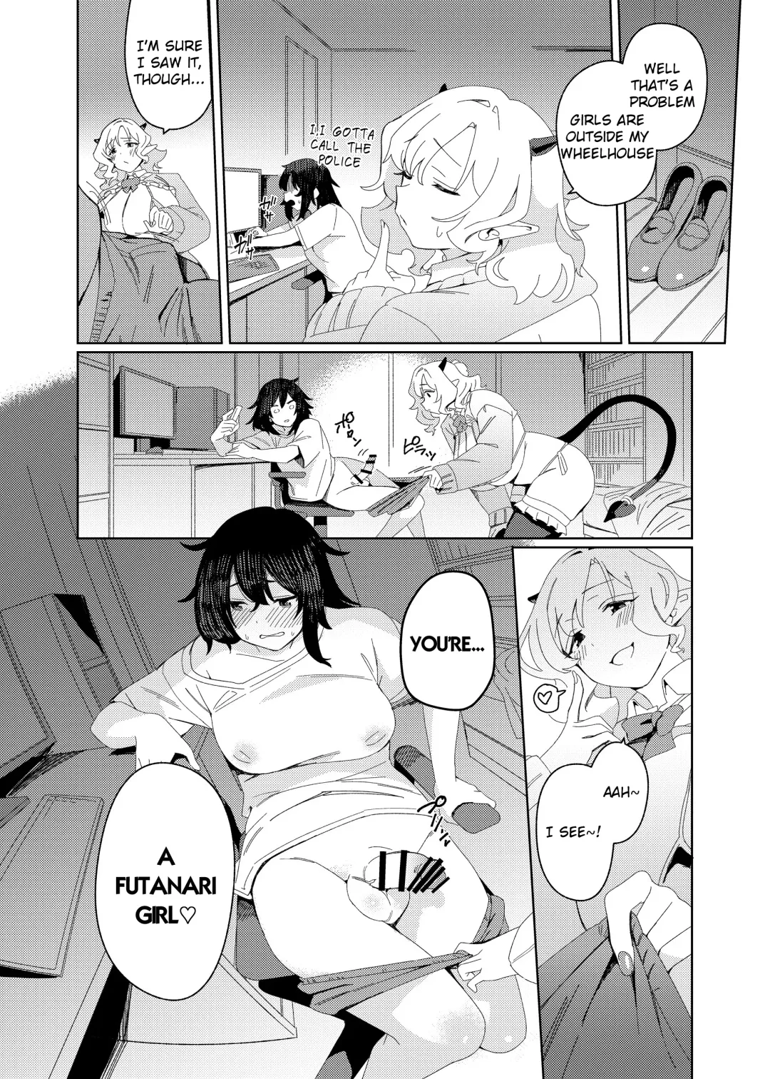 [Momo No Suidousui] Gal Succubus to Futanari Neet Fhentai.net - Page 7