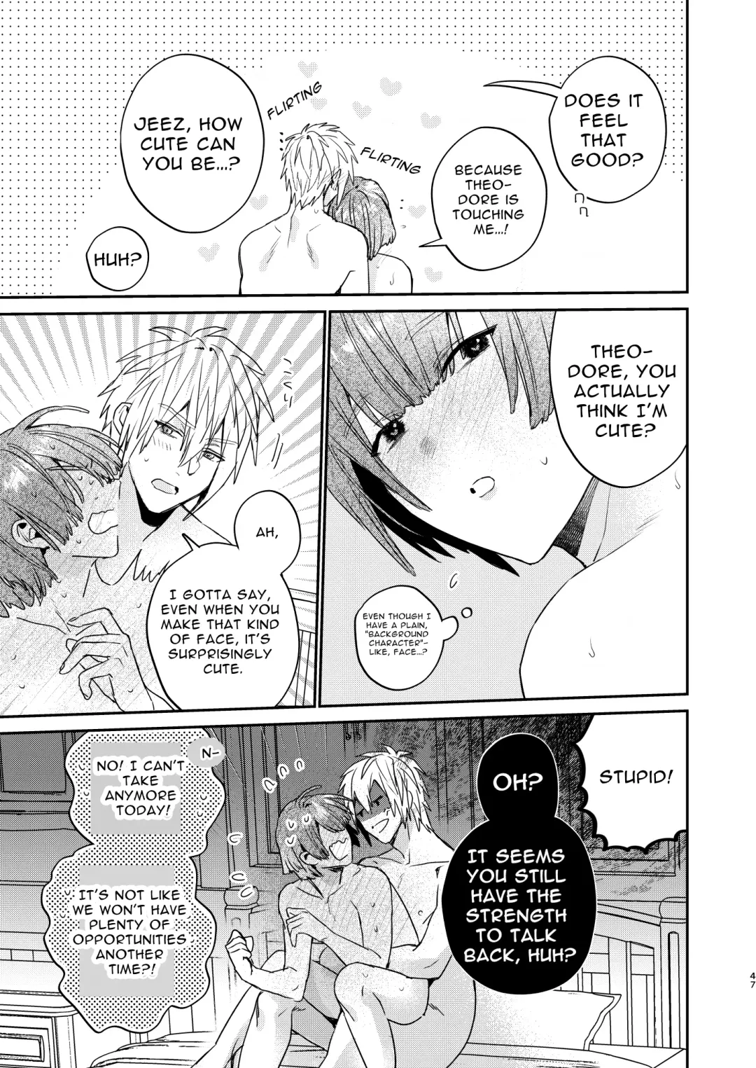 [Oova Akiru] Tensei Mob wa BL-gee no Sekai de Hamerare Kouryakusaremashita!? | Sex with the Love Interest! But I'm an NPC! 1 Fhentai - Page 47