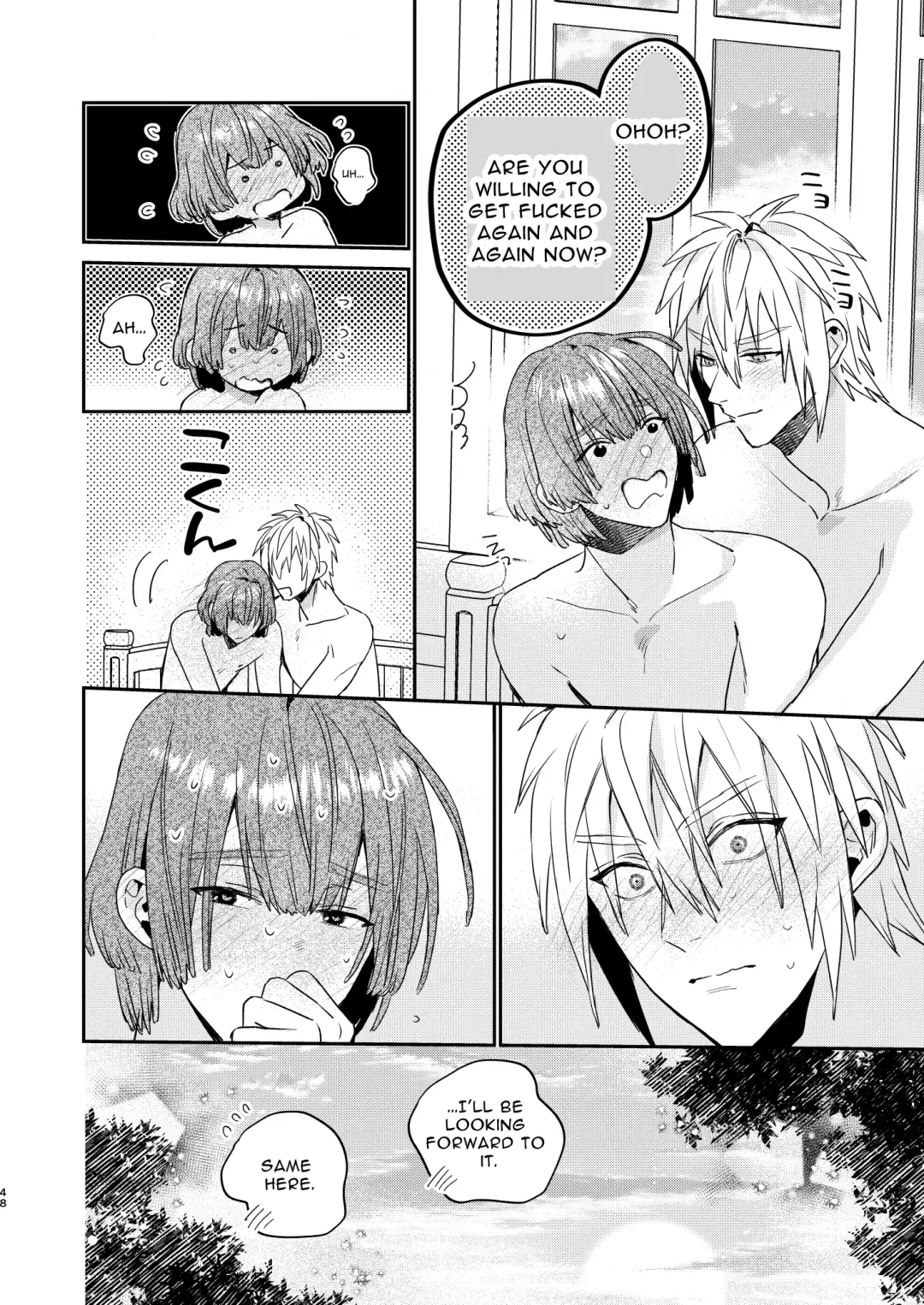 [Oova Akiru] Tensei Mob wa BL-gee no Sekai de Hamerare Kouryakusaremashita!? | Sex with the Love Interest! But I'm an NPC! 1 Fhentai - Page 48