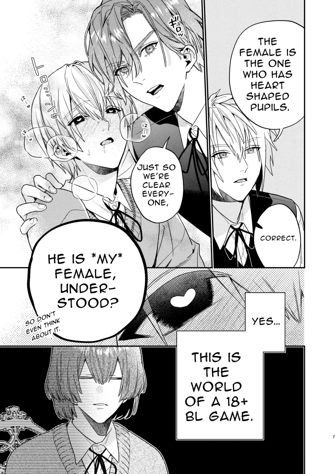 [Oova Akiru] Tensei Mob wa BL-gee no Sekai de Hamerare Kouryakusaremashita!? | Sex with the Love Interest! But I'm an NPC! 1 Fhentai - Page 7