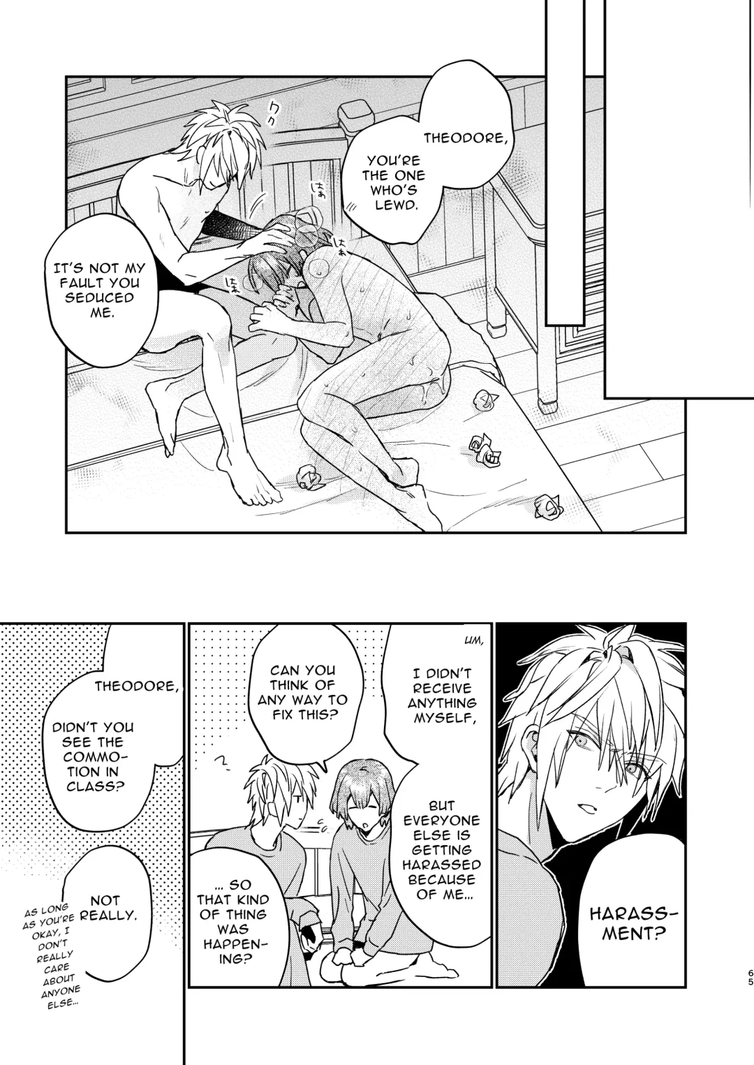 [Oova Akiru] Tensei Mob wa BL-gee no Sekai de Hamerare Kouryakusaremashita!? 2 | Sex with the Love Interest! But I'm an NPC! 2 Fhentai.net - Page 65