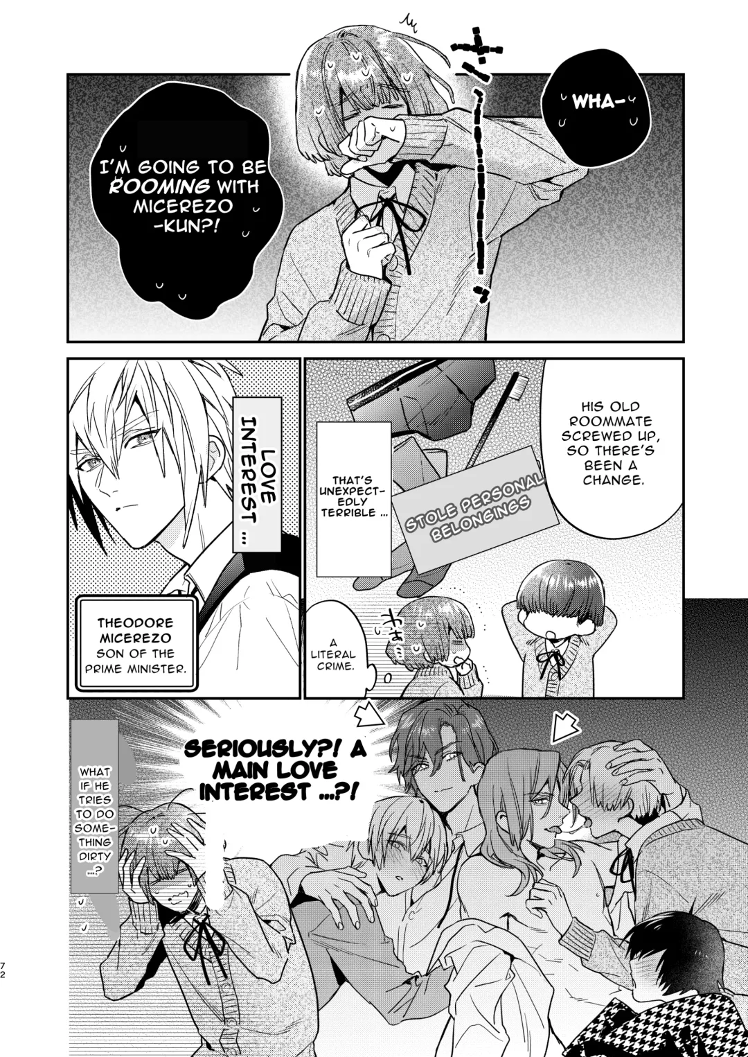 [Oova Akiru] Tensei Mob wa BL-gee no Sekai de Hamerare Kouryakusaremashita!? 2 | Sex with the Love Interest! But I'm an NPC! 2 Fhentai.net - Page 72