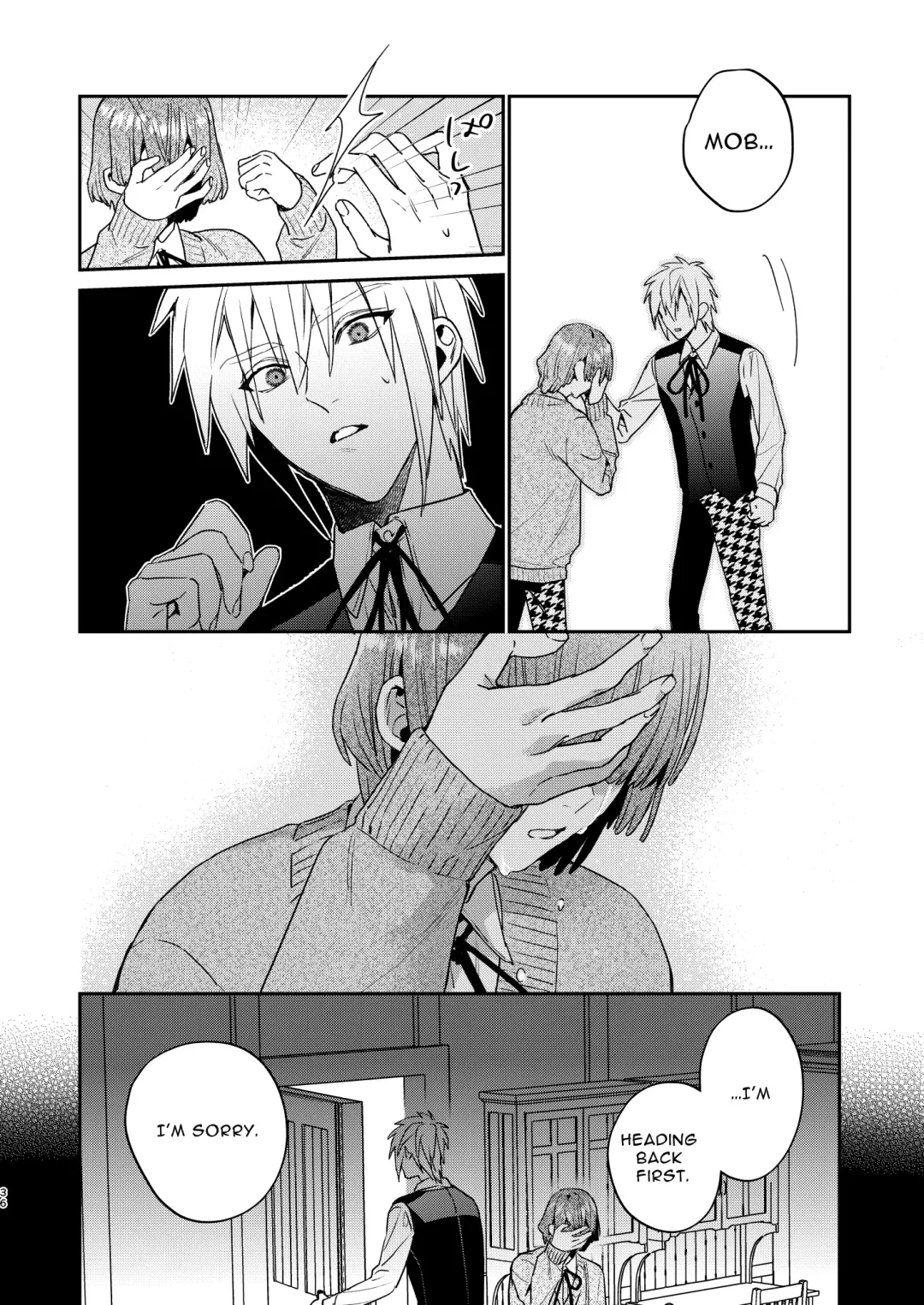 [Oova Akiru] Tensei Mob wa BL-gee no Sekai de Hamerare Kouryakusaremashita!? 3 | Sex with the Love Interest! But I'm an NPC! 3 Fhentai - Page 36