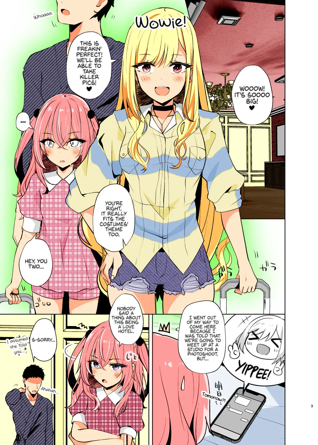 [Shirosuzu] Hokomi 0 Yen Layer Futari Tsuki | Fucking Two Cosplayers For Free at a Love Hotel Fhentai - Page 3