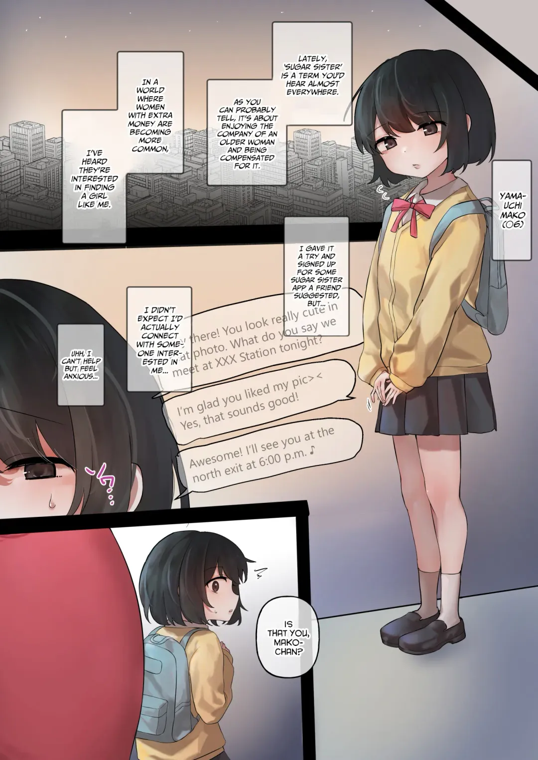 [Amai Meiden] Anekatsu Apuri Hajimemashita. Nani mo Shiranakatta Watashi Ga Kyoaku Futanari Onee-san Ni Tabe Rare Chau Made | I Decided to Give This "Sugar Sister" App a Try Fhentai - Page 2