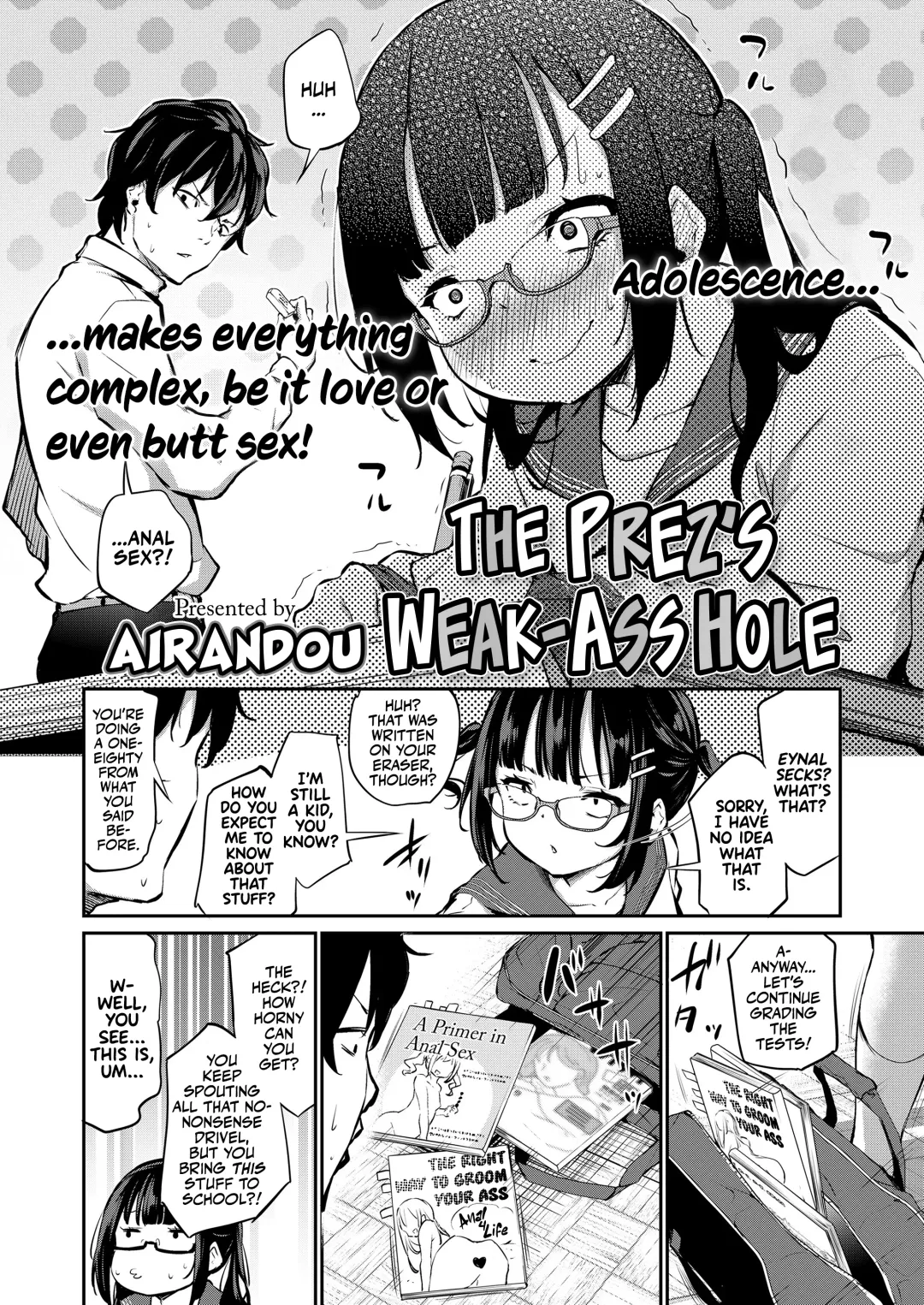 [Airandou] Iinchou wa Oshiri ga Yowai | The Prez's Weak-ass Hole! Fhentai - Page 4