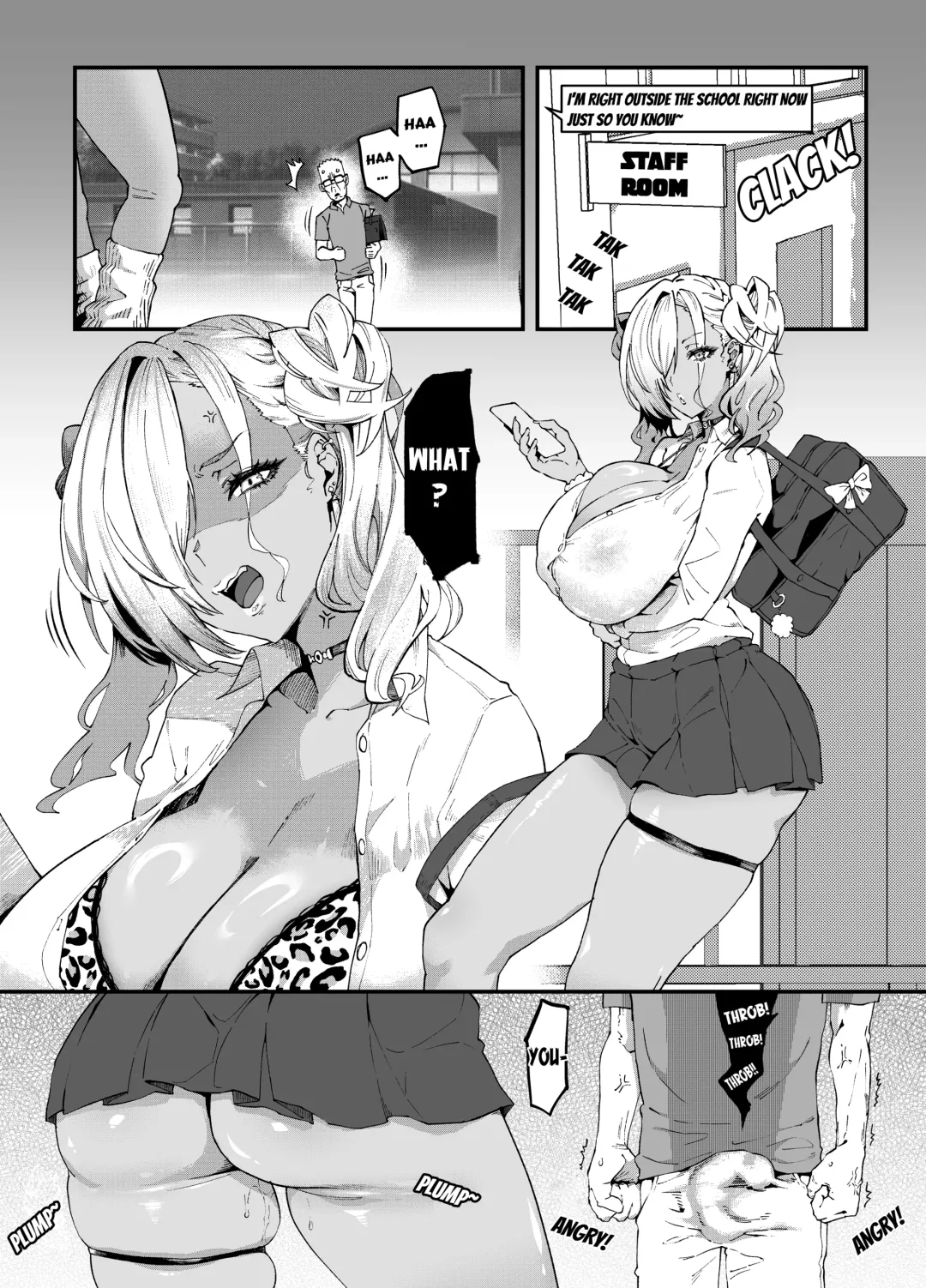 [Poccora] Mucchiri Dekkai Tsuyo Tsuyo Bitch Gal o Wakaraseru | Making the Tall Plump Tough Bitch Gal understand her Place Fhentai - Page 40