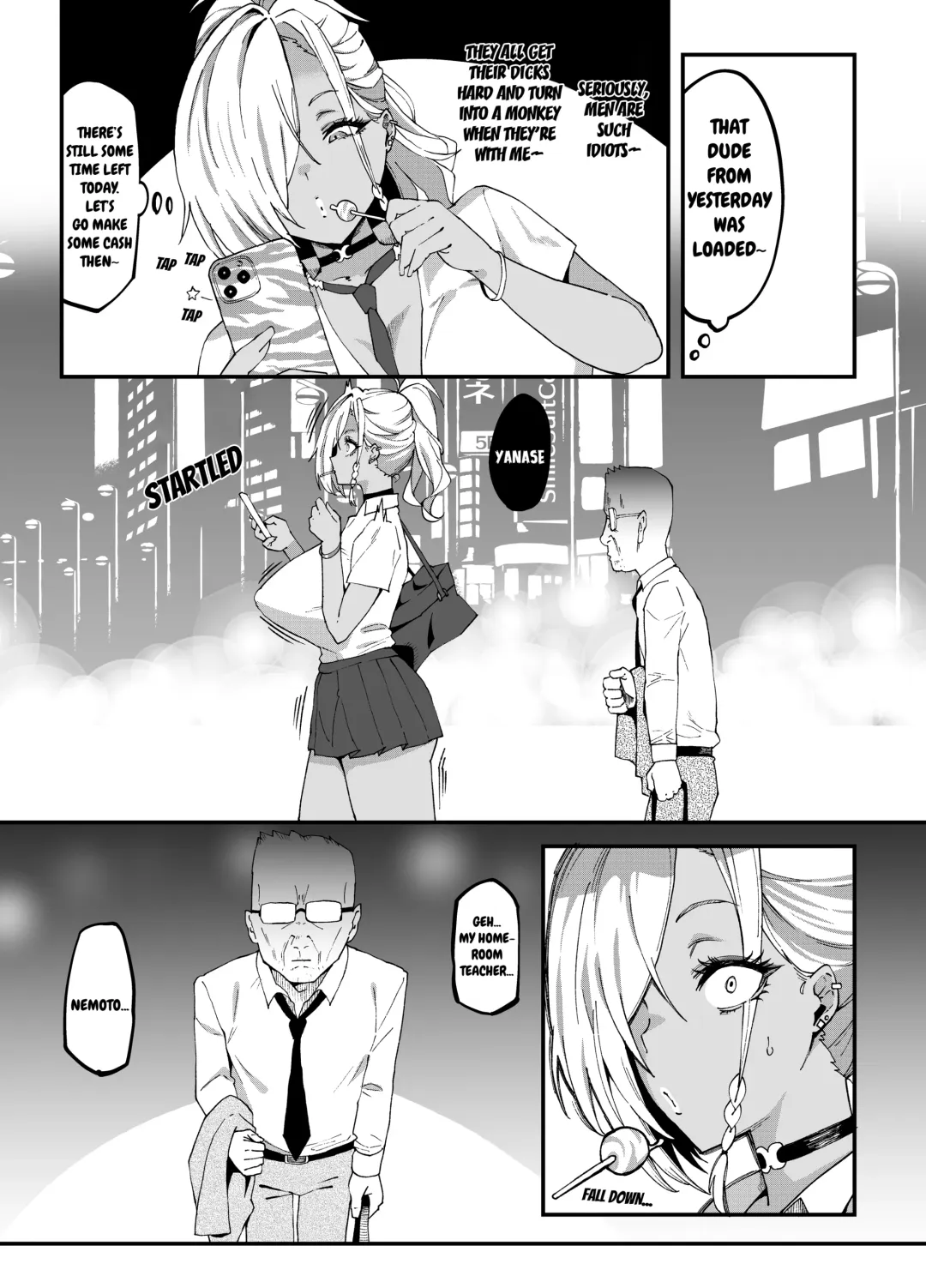 [Poccora] Mucchiri Dekkai Tsuyo Tsuyo Bitch Gal o Wakaraseru | Making the Tall Plump Tough Bitch Gal understand her Place Fhentai - Page 8