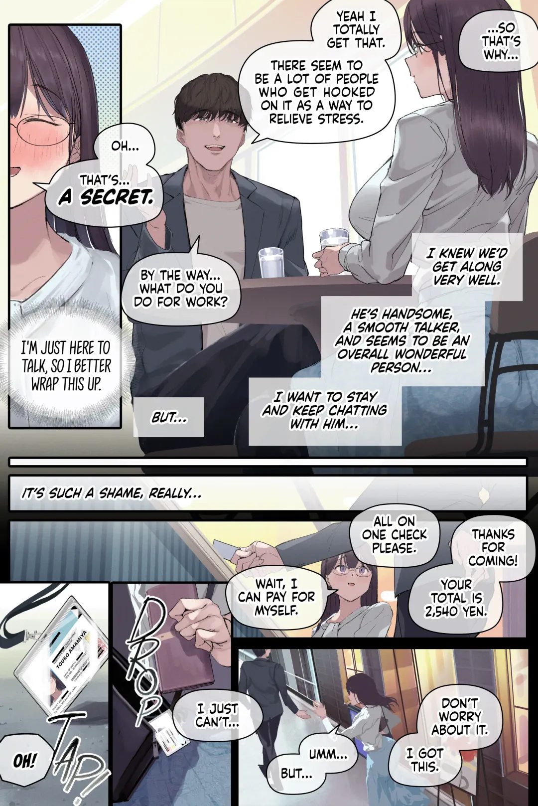 [Yomoda Yomo] Intelli Hitozuma Amamiya Touko Sensei no Hatsujou | Touko Amamiya: Wife, Scholar, Professor in HEAT (decensored) Fhentai - Page 20