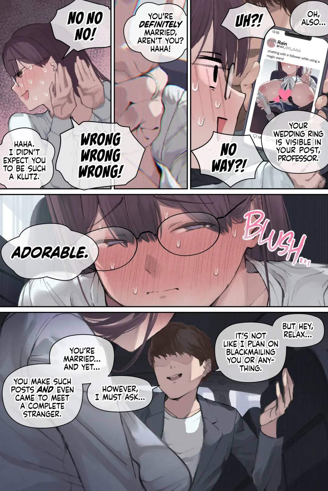 [Yomoda Yomo] Intelli Hitozuma Amamiya Touko Sensei no Hatsujou | Touko Amamiya: Wife, Scholar, Professor in HEAT (decensored) Fhentai - Page 24