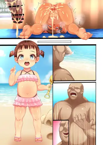 [Taikou] Chibikko Beach Ecchi! -Hiyake Gaki Bitch to Pedo Imouto-chan- Fhentai - Page 38