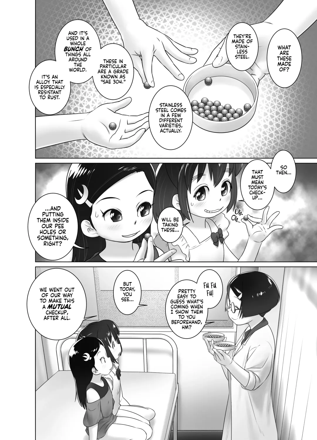 [Ogu] Hokenshitsu no Oshikko Sensei - Mone to Tomo-chan no Koudou Nyoudou Shinsatsu no Hi | Oshikko Sensei, School Nurse - Mone and Tomo-chan's Mutual Urethral Checkup! (decensored) Fhentai.net - Page 7