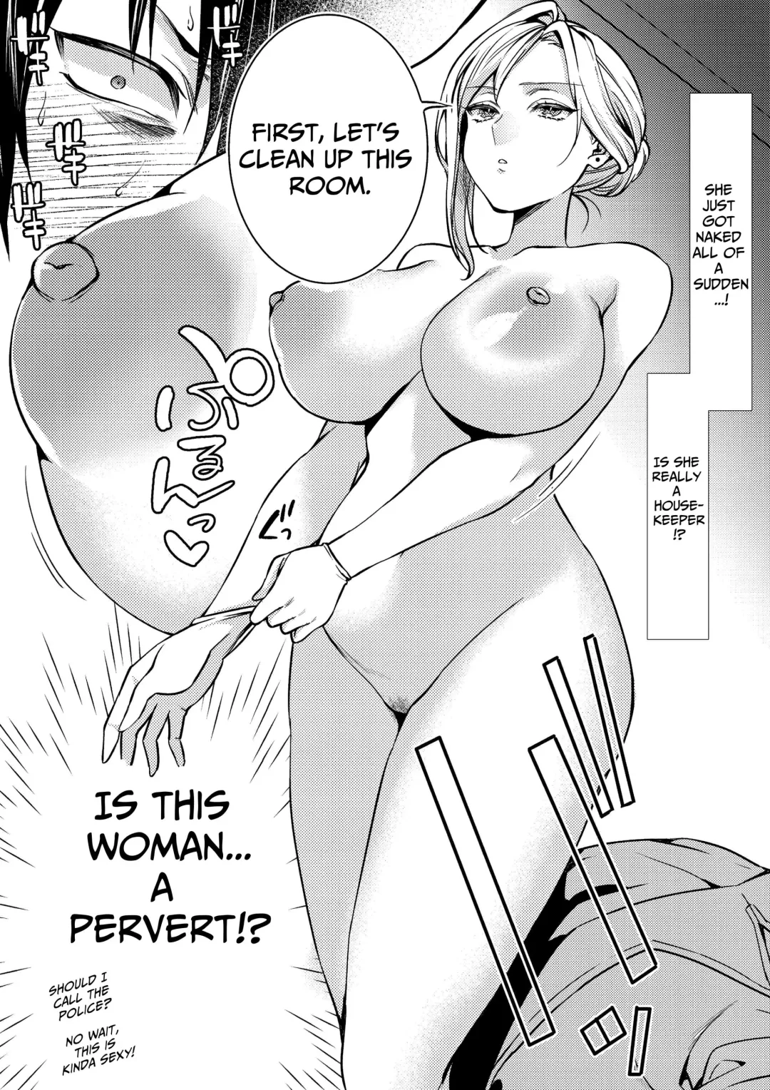 [Kibi Anmitsu] Cool-Dere Kinpatsu Hitozuma Zenra Kaseifu san ga Yanda Boku ni Yasashiku Shite Kureta Ohanashi 1| Naked Blonde Kuudere Housekeeper Wife Kindly Treats Broken Ol' Me 01 Fhentai - Page 7