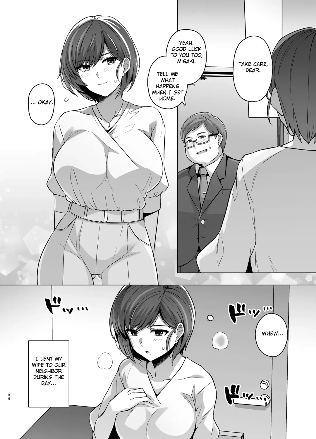 [Haruhisky] Tsuma ga, Tanin no Mesu ni naru made -Short Cut Kyonyuu Tsuma Sasaki Misaki Hen- (decensored) Fhentai.net - Page 38