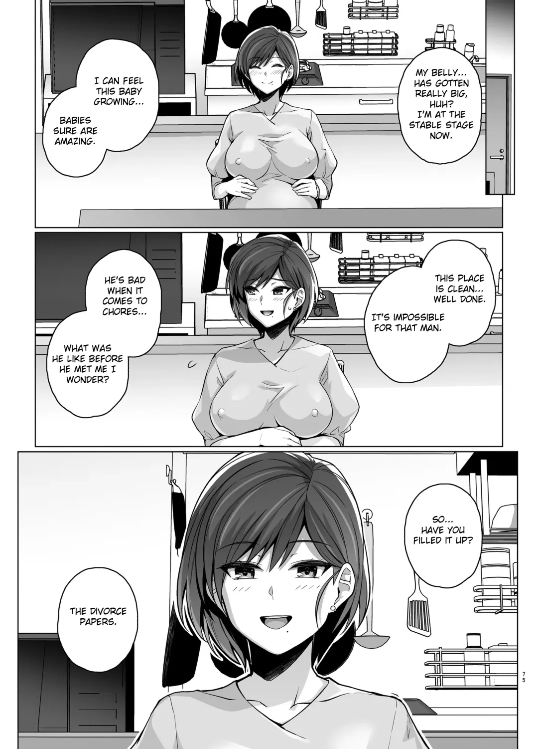 [Haruhisky] Tsuma ga, Tanin no Mesu ni naru made -Short Cut Kyonyuu Tsuma Sasaki Misaki Hen- (decensored) Fhentai.net - Page 77