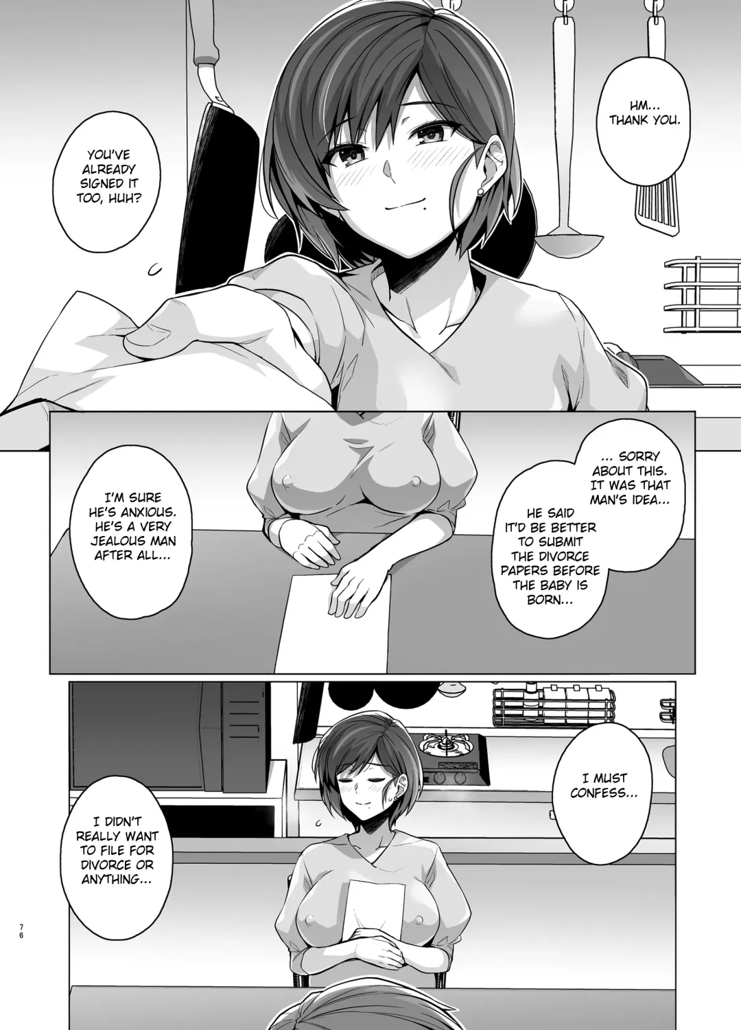 [Haruhisky] Tsuma ga, Tanin no Mesu ni naru made -Short Cut Kyonyuu Tsuma Sasaki Misaki Hen- (decensored) Fhentai.net - Page 78