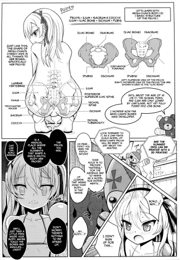 [Sekai Saisoku No Panda] Shimada Arisu-chan de Manabu Onnanoko no Jintai "Kotsuban Hen" Jou | Learning About the Female Body with Shimada Arisu-chan <Pelvic Edition> Part 1 Fhentai.net - Page 13