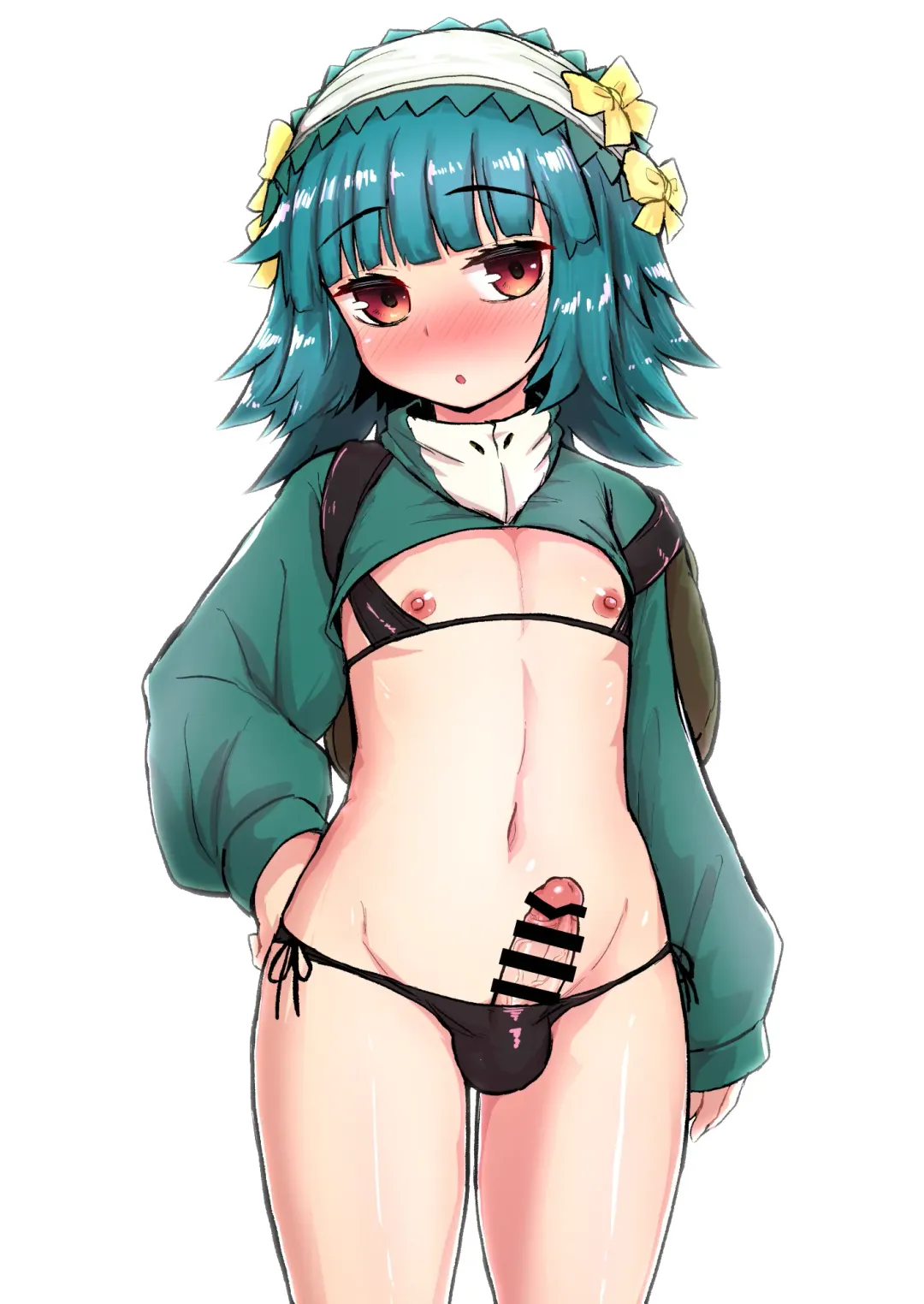 [Magifuro Konnyaku] Natsu no Mizube no Josou Danshi Fhentai - Page 14