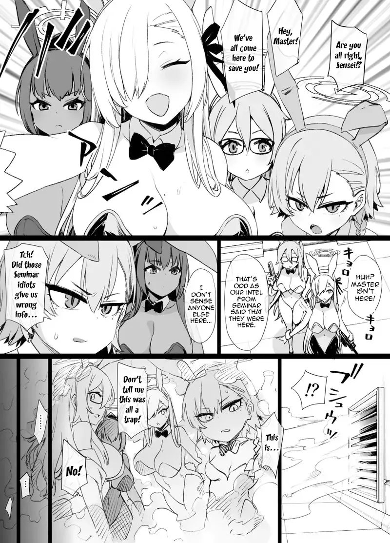 [Kusayarou] Blue Archive Brainwashing Bunny Slave Additional Manga Fhentai.net - Page 1