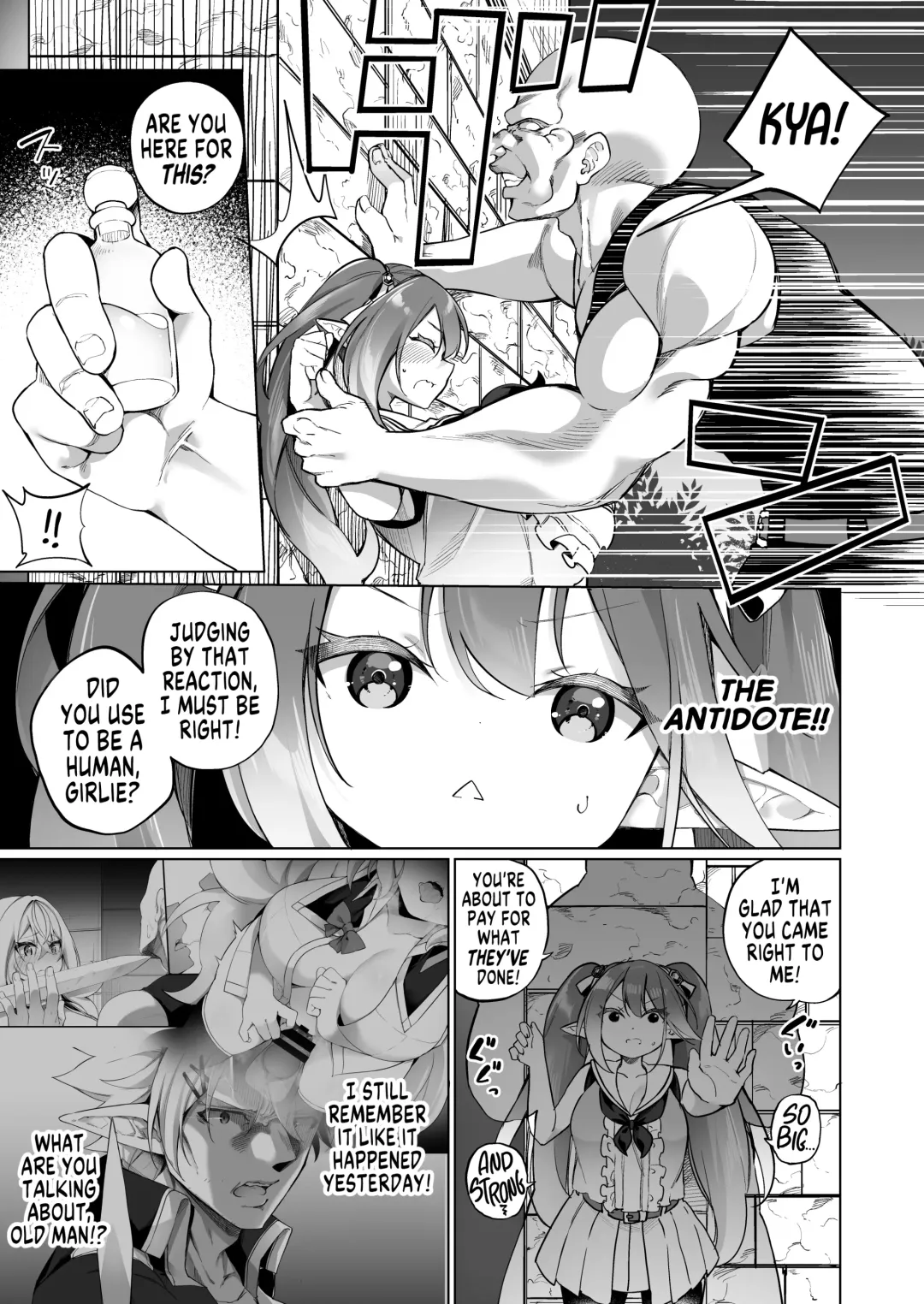 [Kanmuri] Mesugaki Elf ni Natta Don 2 Elf-ka no Kusuri part 3 | A Bandit Chief Who Turned Into a Bratty Elf Girl 2 Elvification Drug part 3 Fhentai - Page 21