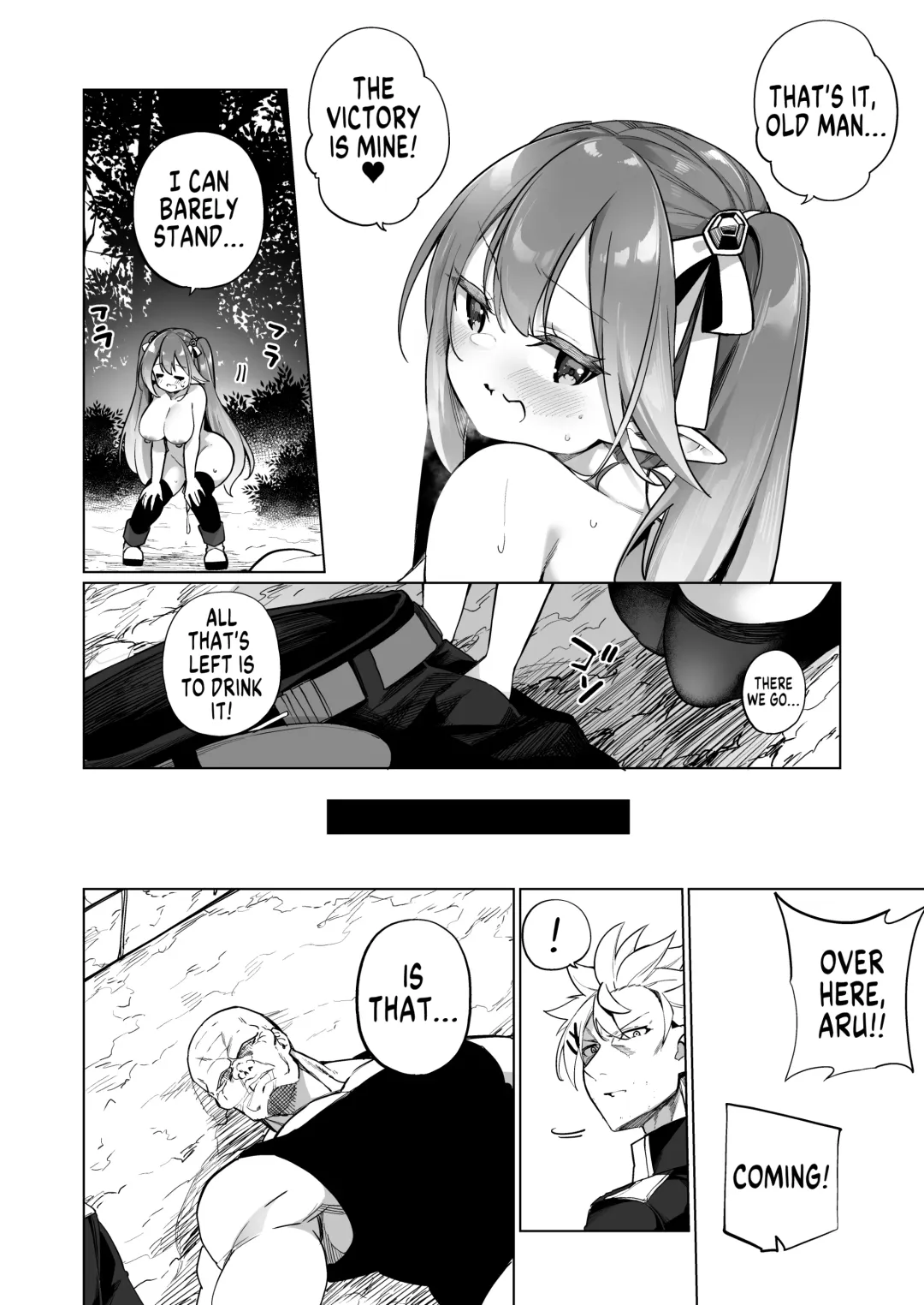[Kanmuri] Mesugaki Elf ni Natta Don 2 Elf-ka no Kusuri part 3 | A Bandit Chief Who Turned Into a Bratty Elf Girl 2 Elvification Drug part 3 Fhentai - Page 36