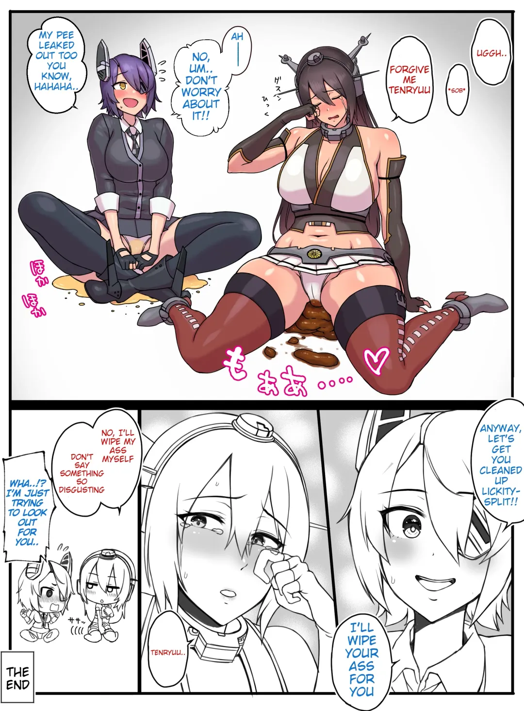 [Imozuka Panikuru] Nagato and Tenryuu scat/pee manga Fhentai - Page 7