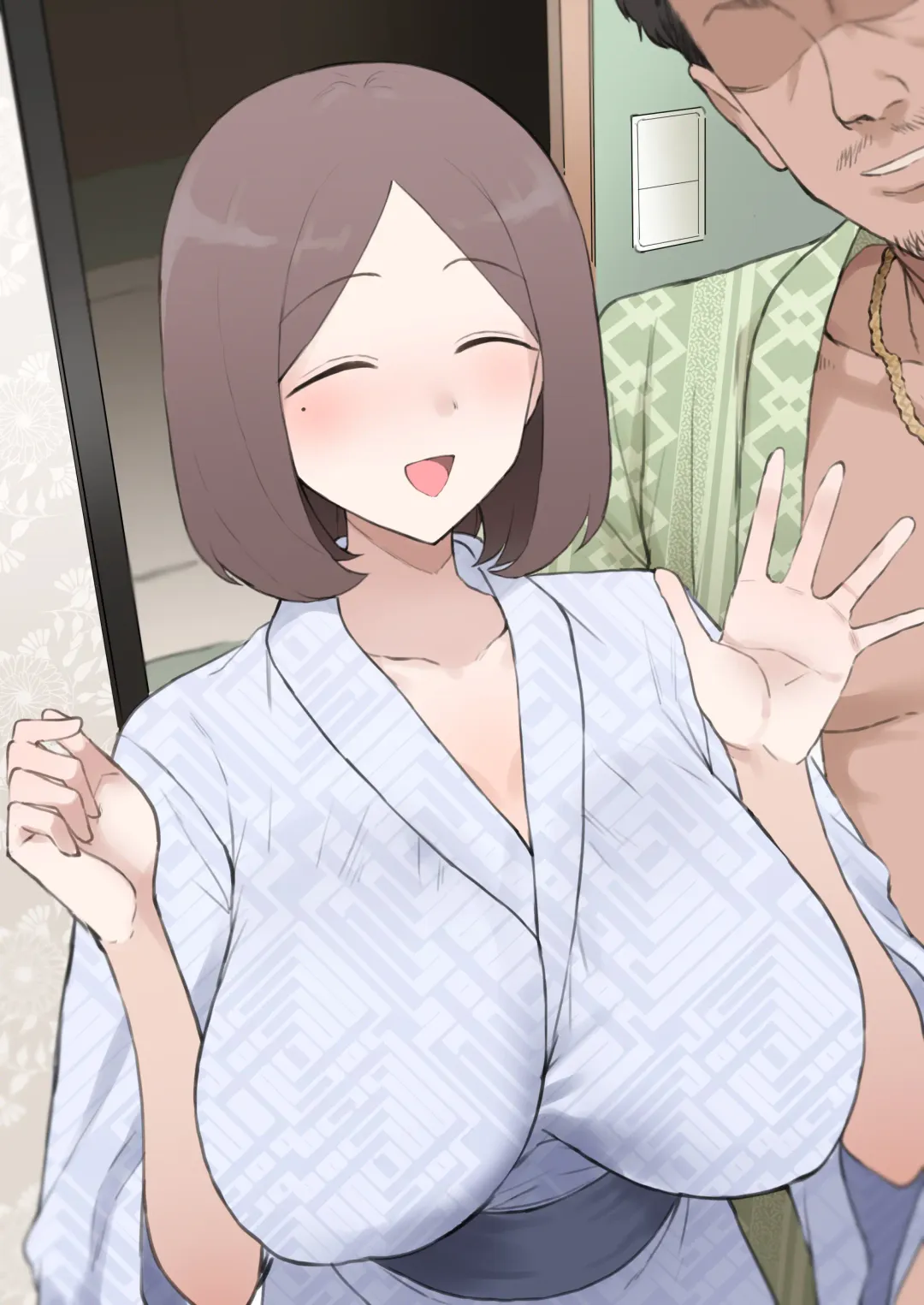 [Terasu Mc] 糸目系おっとり母NTR - LINE画面風 Fhentai - Page 6