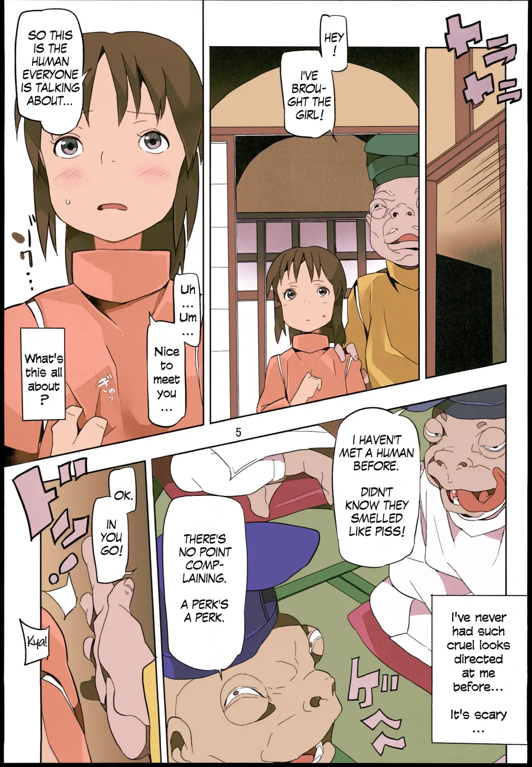 [Hamada - Tks] Sen to Chihiro to Ryoujoku no Yuya Ishukan Jigoku no Hibi | Sen and Chihiro and the Bathhouse of Violation: Days of Erotic Hell Fhentai - Page 5