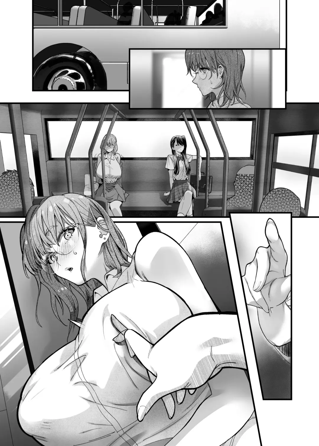 Yuri Chikubi Bus Tsuukin ~Onna Kyoushi, Buji Chikubi Ikishi Koakuma JK ni Haiboku~ Fhentai - Page 44