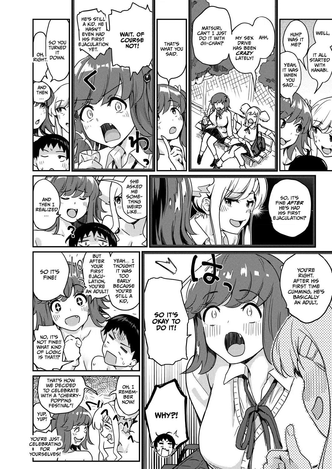 [Taro Oimo] Nanka Nee-chan-tachi ga Fudeoroshi Matsuri Toka Ii Dashita Fhentai - Page 29